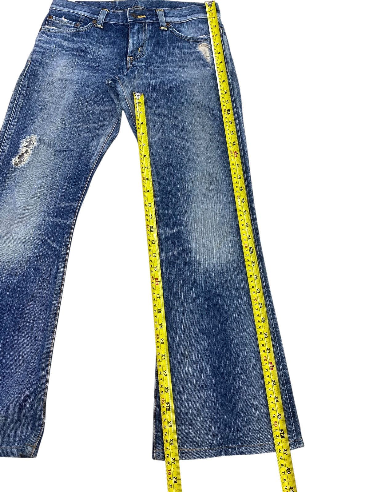 Edwin Edwin Faded Blue Wash Style Flare Leg Jeans Size US 30 / EU 46 - 8 Thumbnail