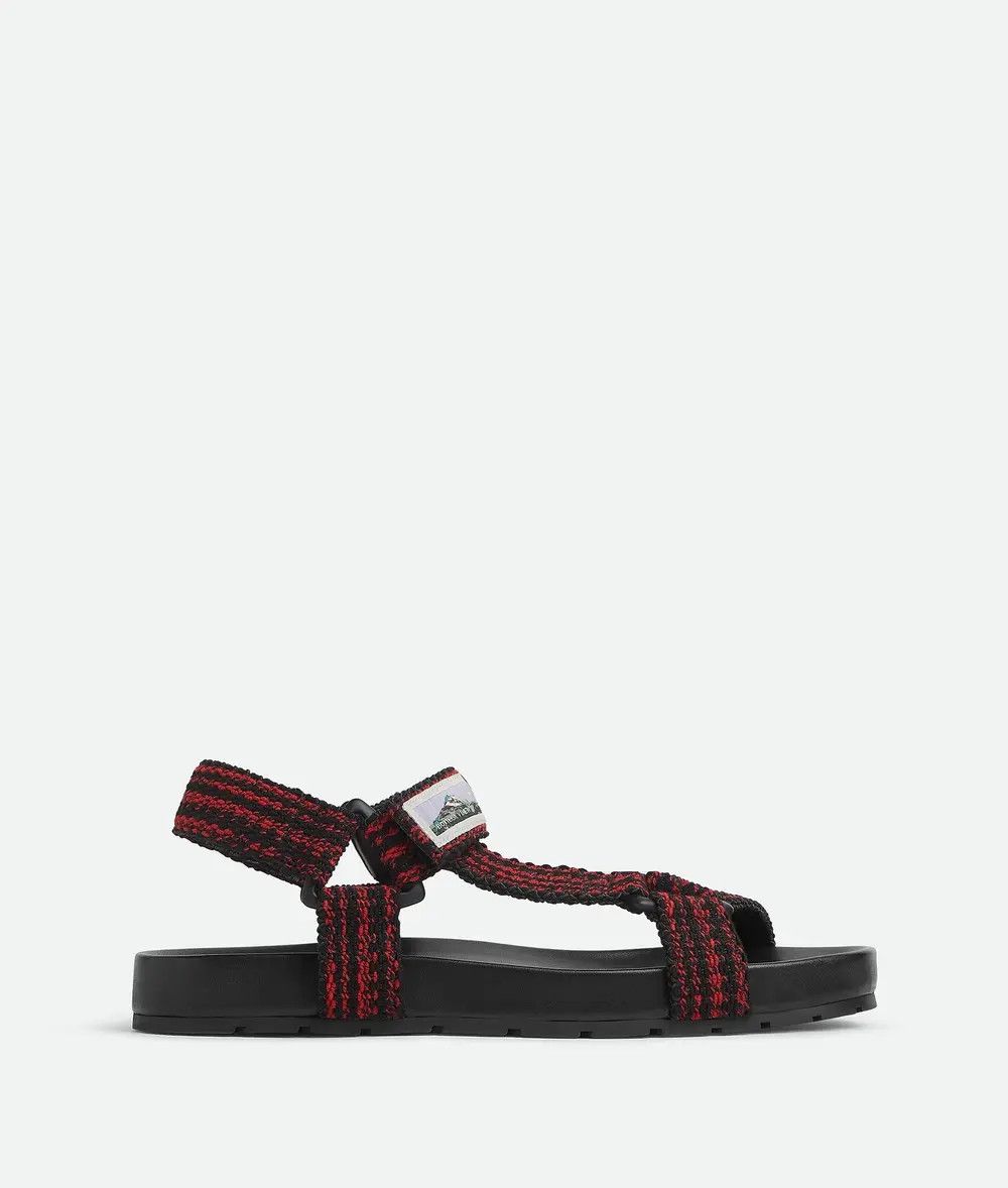 Bottega Veneta o1bcso1str0126 Trip Sandals in Black/Carmine Size US 6 / EU 39 - 1 Thumbnail