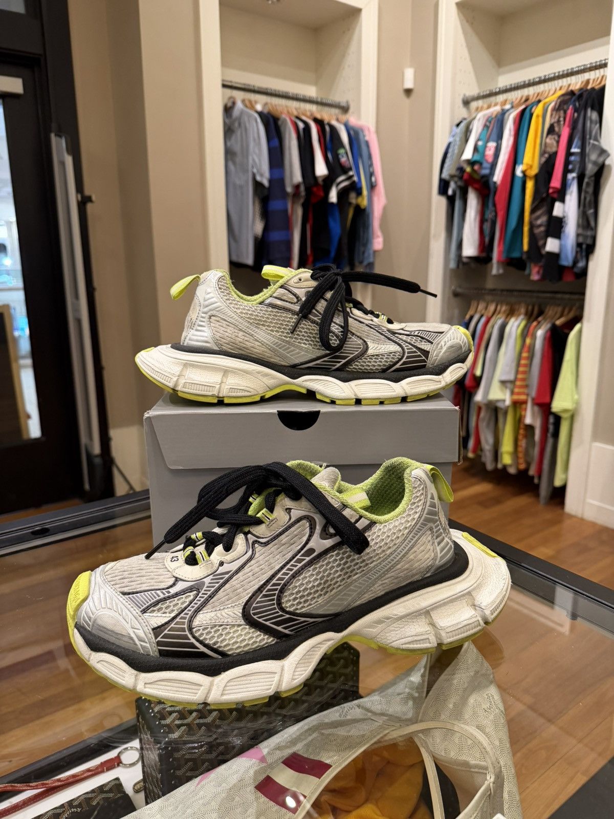 Balenciaga Balenciaga 3XL Sneaker - Black White Yellow Size US 10 / EU 43 - 1 Thumbnail