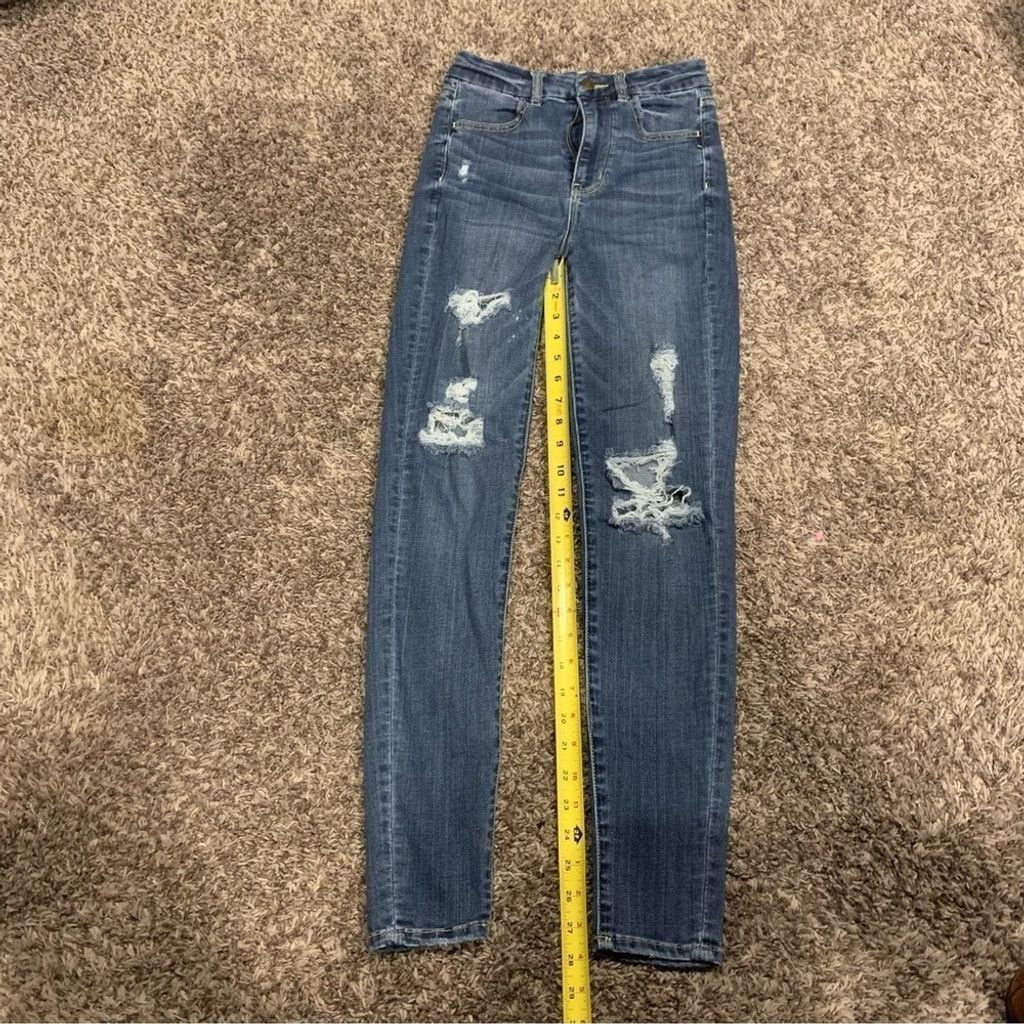 American Eagle Outfitters Women’s American Eagle Curvy Super High Rise Jegging Jeans Size 26" / US 2 / IT 38 - 11 Thumbnail