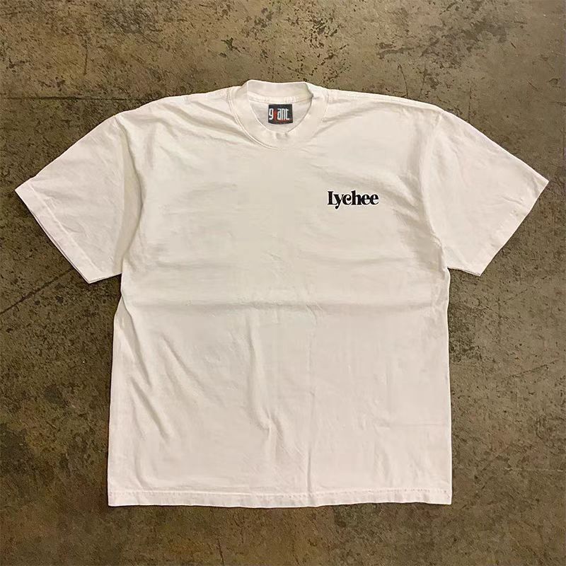 Japanese Brand × Vintage White retro loose lychee print cotton t-shirt Size US M / EU 48-50 / 2 - 2 Thumbnail