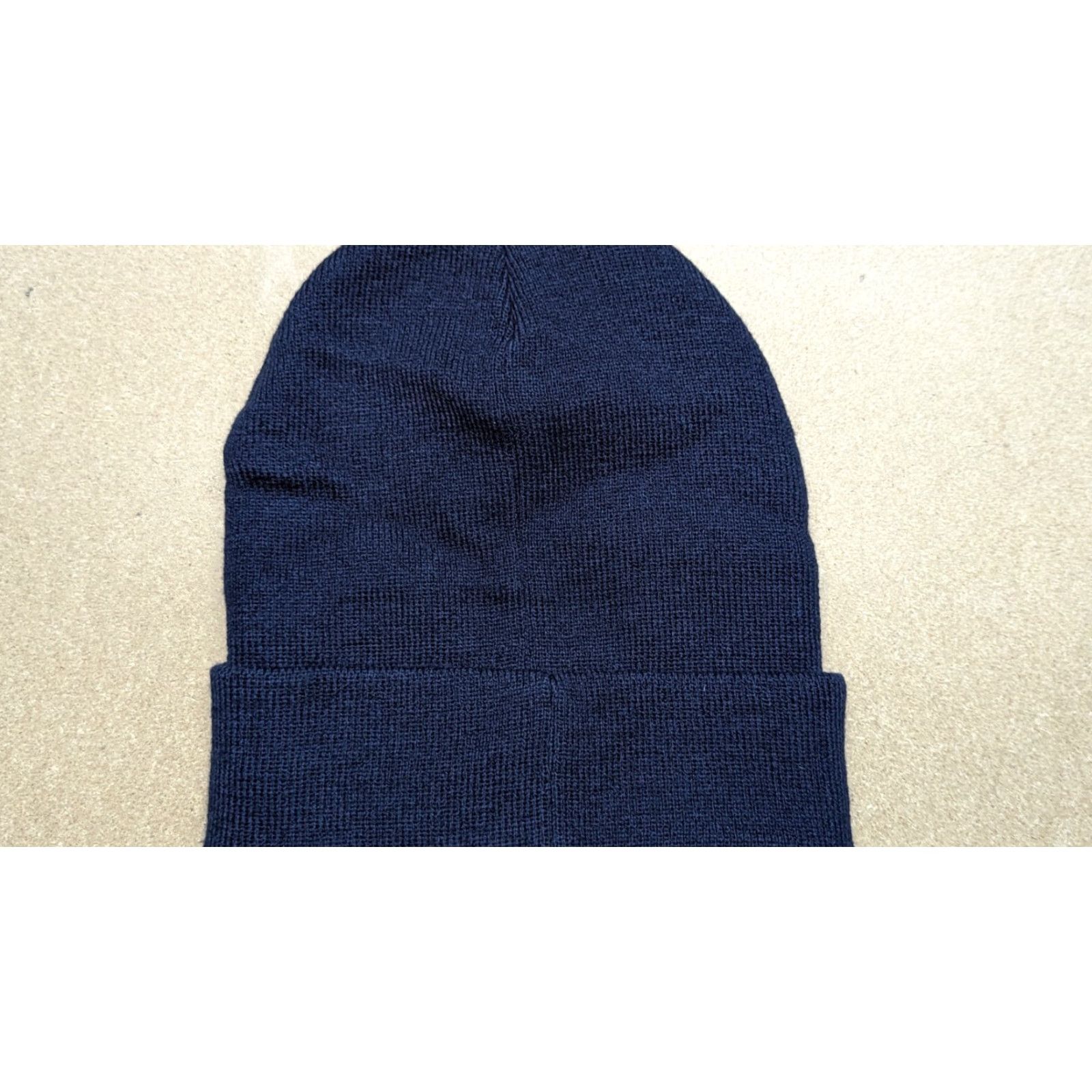 Save The Duck Save the Duck Beanie Hat One Size Cuffed Stretch Unisex Adults Navy Blue Knit Acrylic Mens Womens Boys Girls Size ONE SIZE - 6 Thumbnail