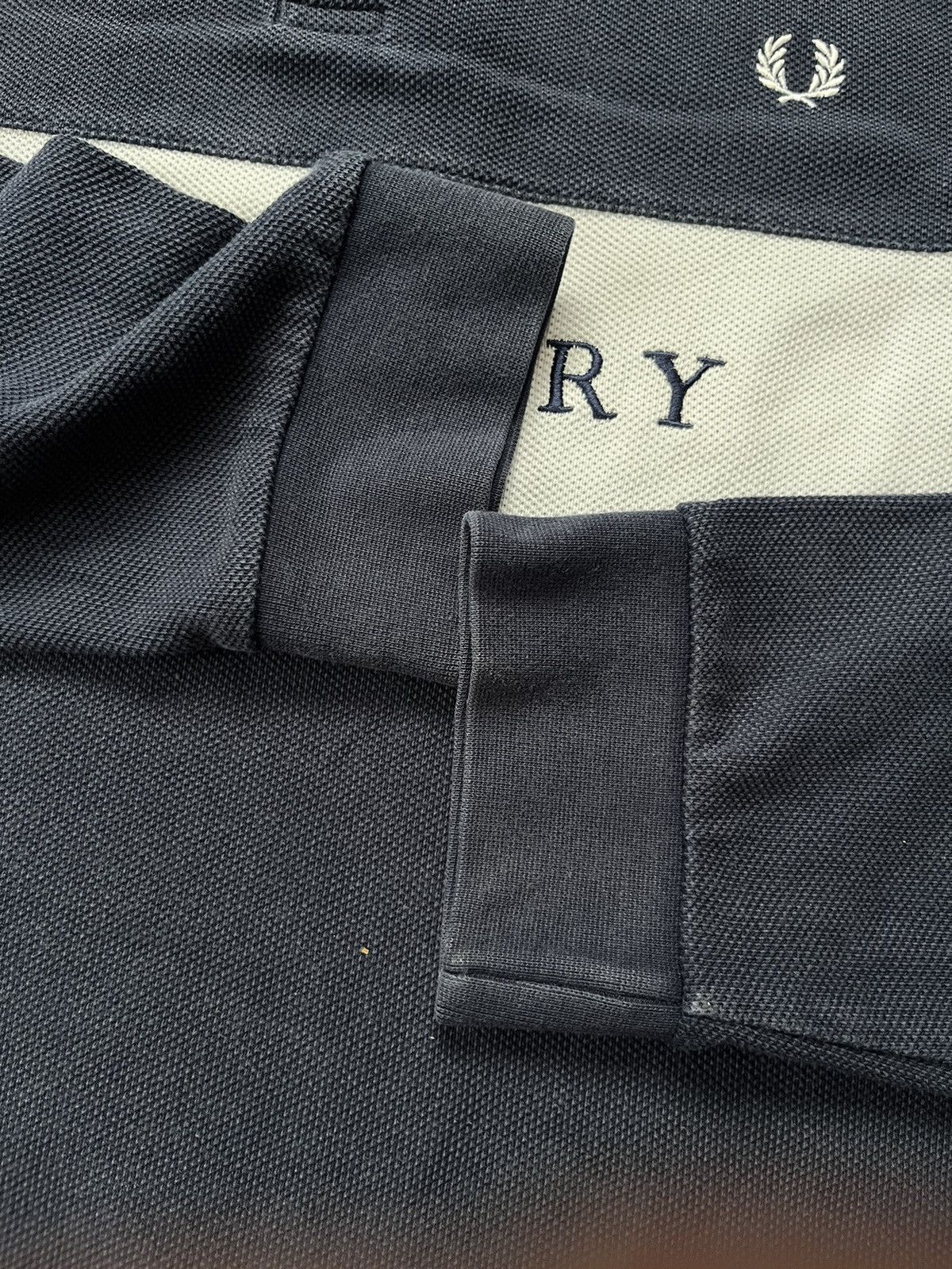 Fred Perry Vintage Fred Perry Big Logo Embroidered Polo Longsleeve 2XL Size US XXL / EU 58 / 5 - 3 Thumbnail