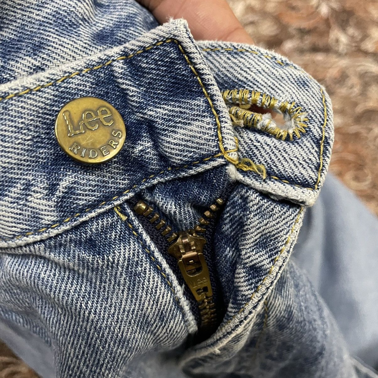 Lee 🔥Vintage Lee Riders Stoned Washed Ripped Distress Denim Size US 30 / EU 46 - 12 Thumbnail