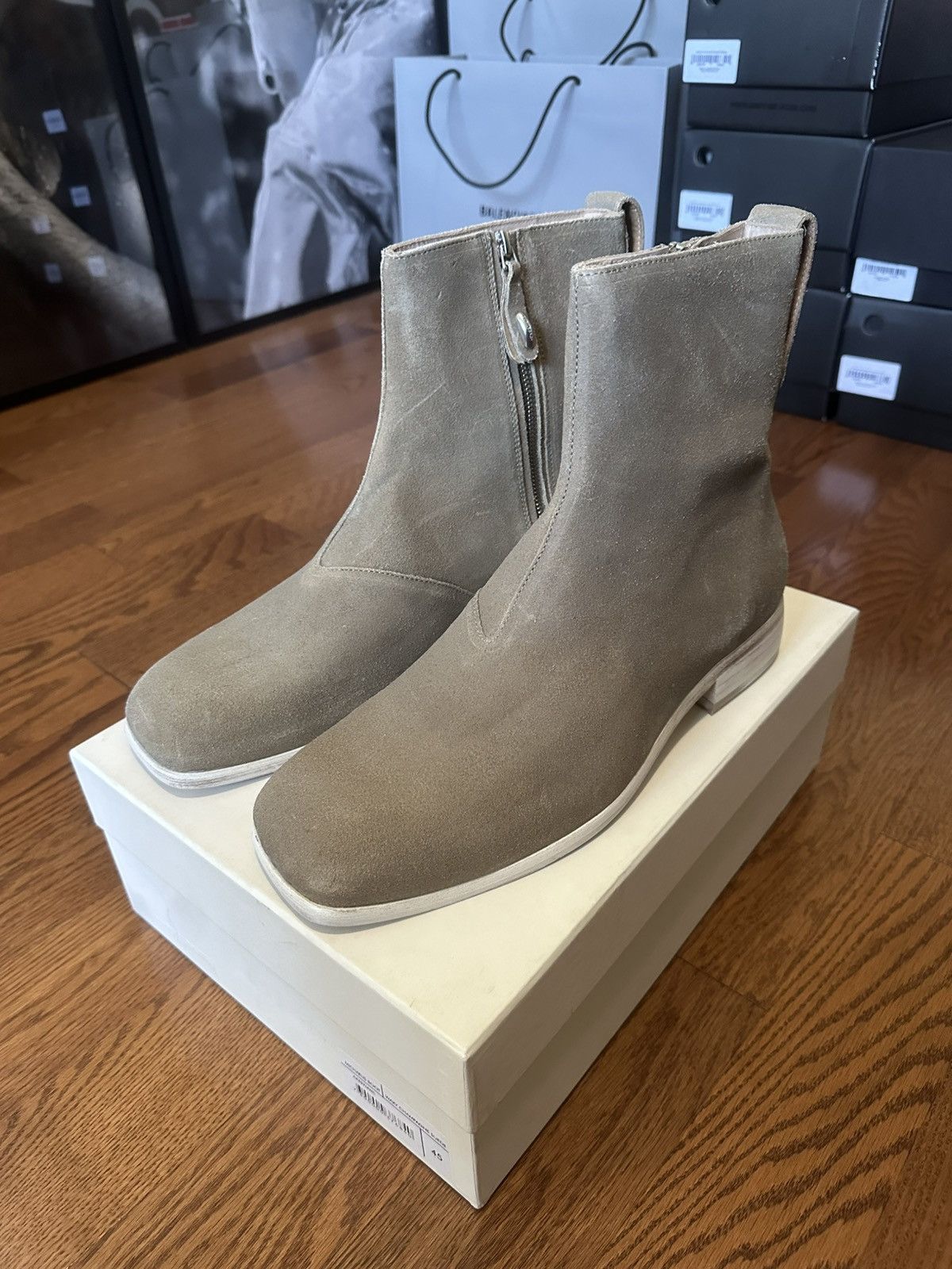 新品☆ OUR LEGACY MICHAELIS BOOT Waxy ペイント（Our Legacy Waxy 