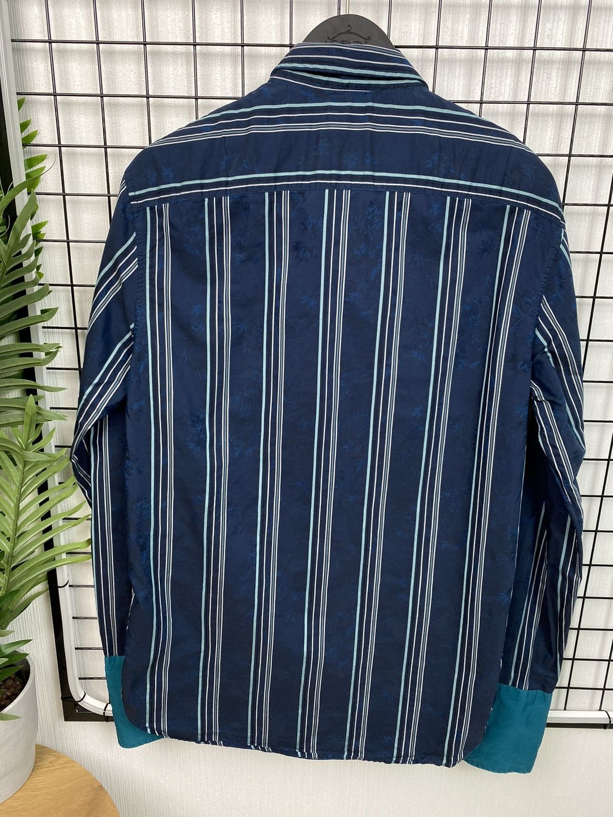 Kenzo Kenzo striped floral shirt blue Size 42/16 L Size US L / EU 52-54 / 3 - 21 Thumbnail