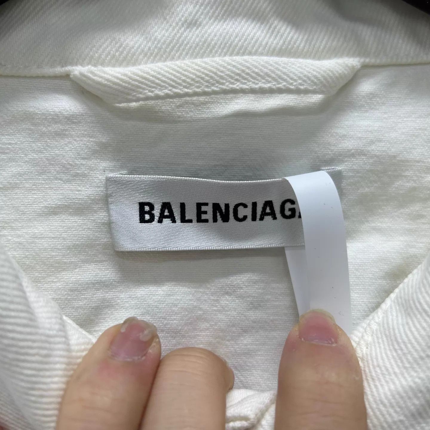 Balenciaga Balenciaga 99 New Back Logo Denim Jacket 44 Size US S / EU 44-46 / 1 - 3 Thumbnail