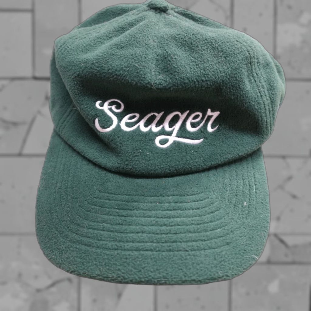 Vintage Seager Hat Green Embroidered Dadhat Snapback Fleece Adjustable Men Size US M / EU 48-50 / 2 - 1 Thumbnail