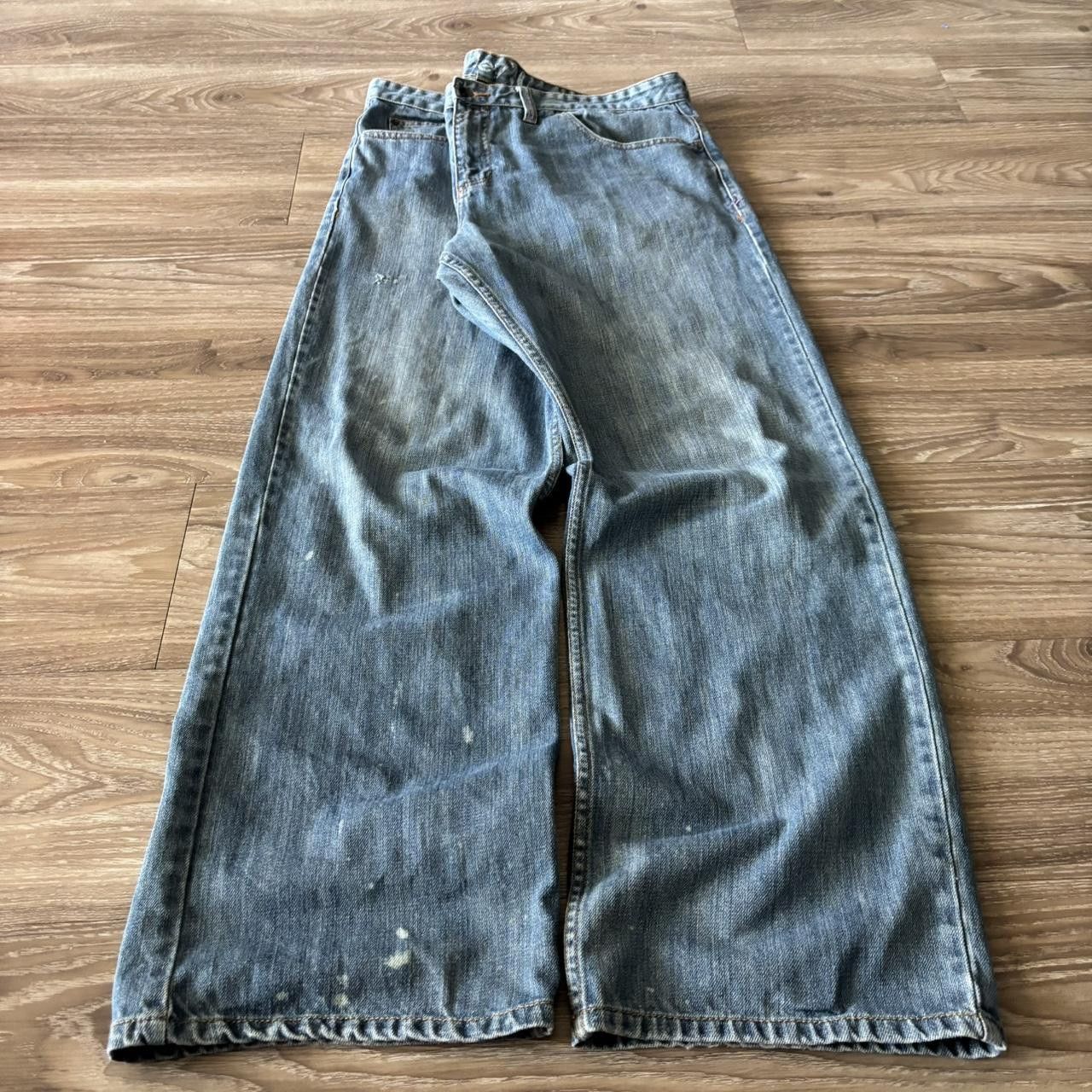 Hurley Crazy Vintage Y2K/2000s Baggy Hurley Skater Style Denim Jeans! 38x32 Size US 38 / EU 54 - 3 Thumbnail