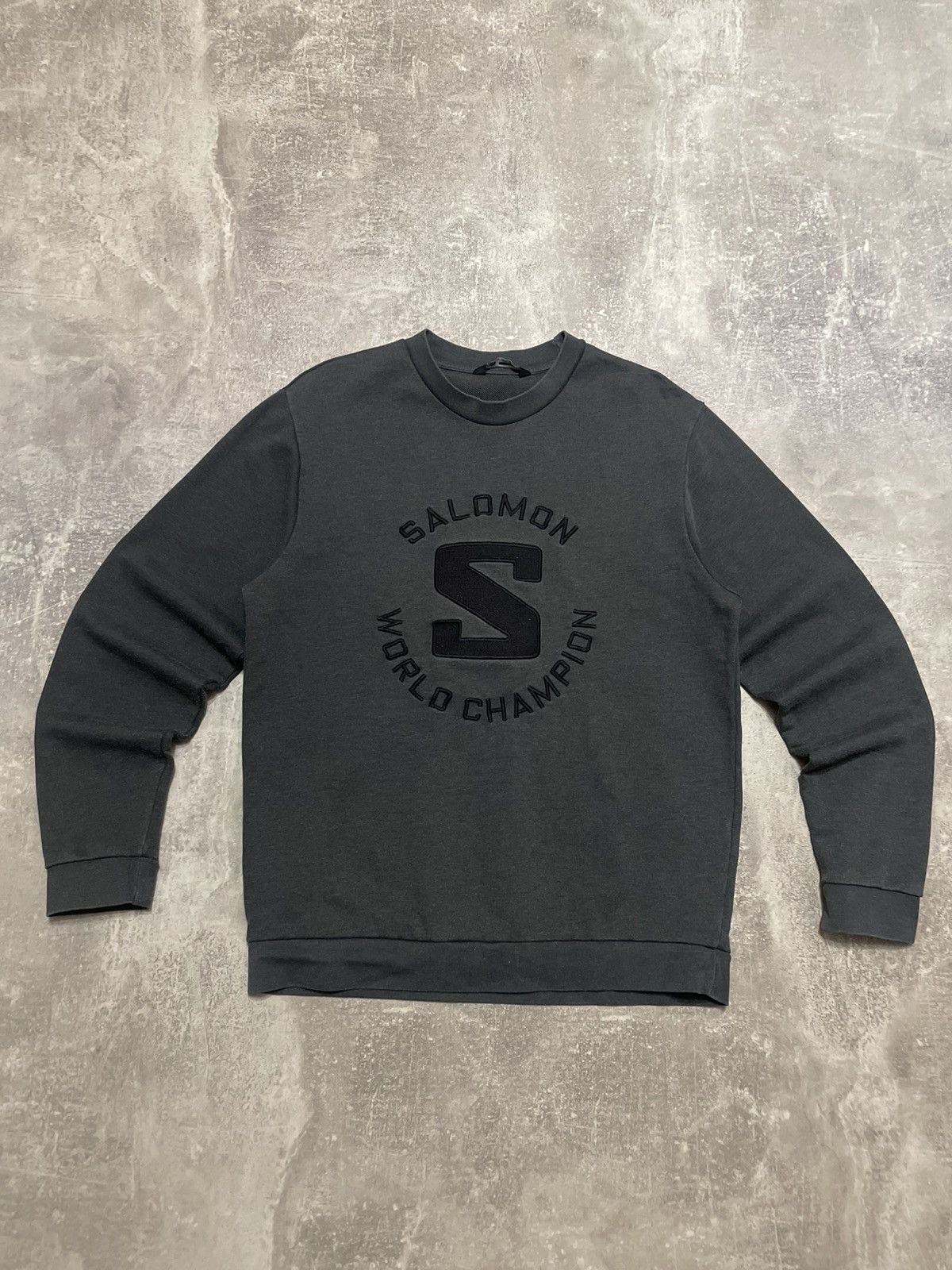 Salomon Vintage Salomon World Champion Big Logo Sweatshirt Crewneck Size US M / EU 48-50 / 2 - 1 Thumbnail
