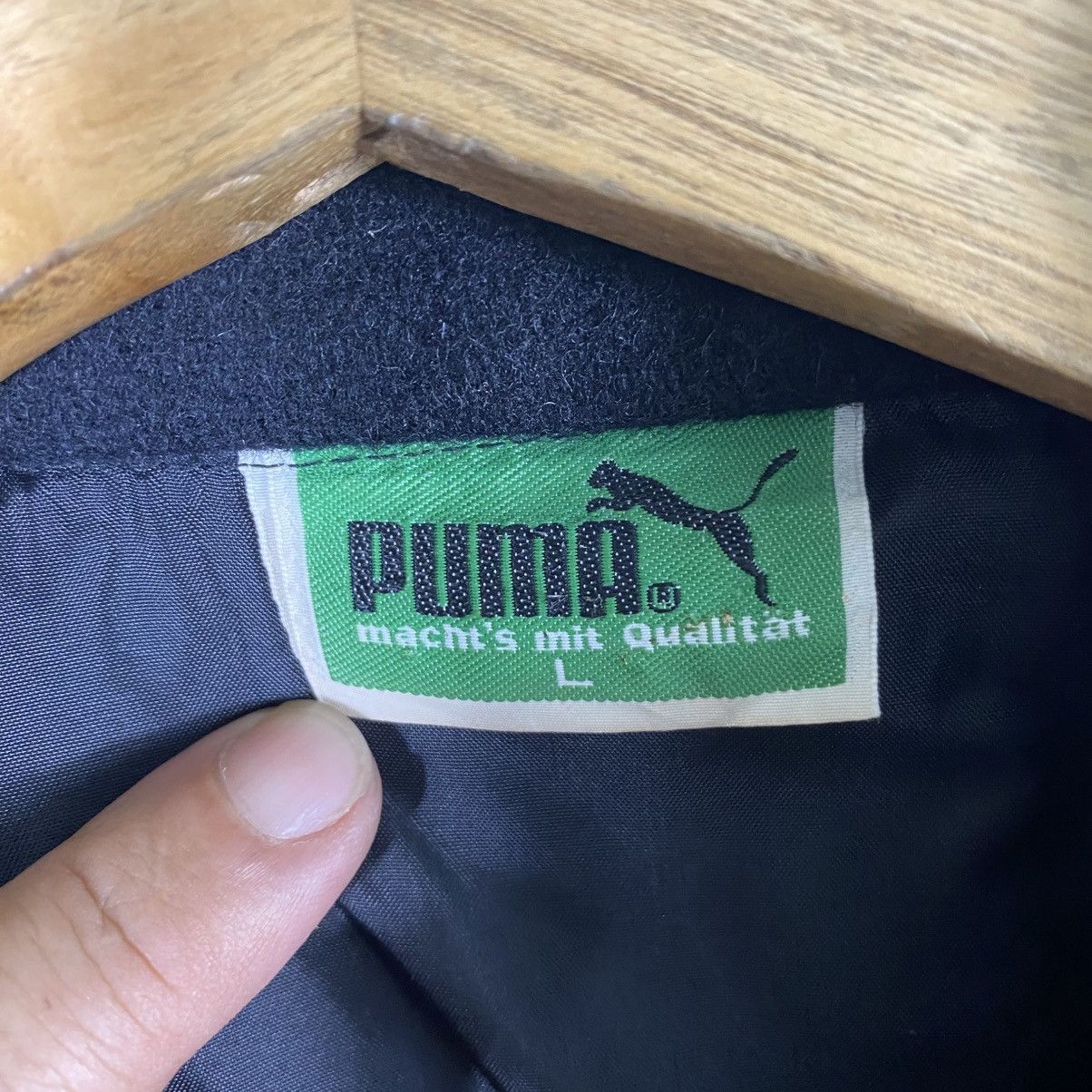 Puma Vintage 90s Puma Varsity Button Jacket L Size Size US L / EU 52-54 / 3 - 7 Thumbnail