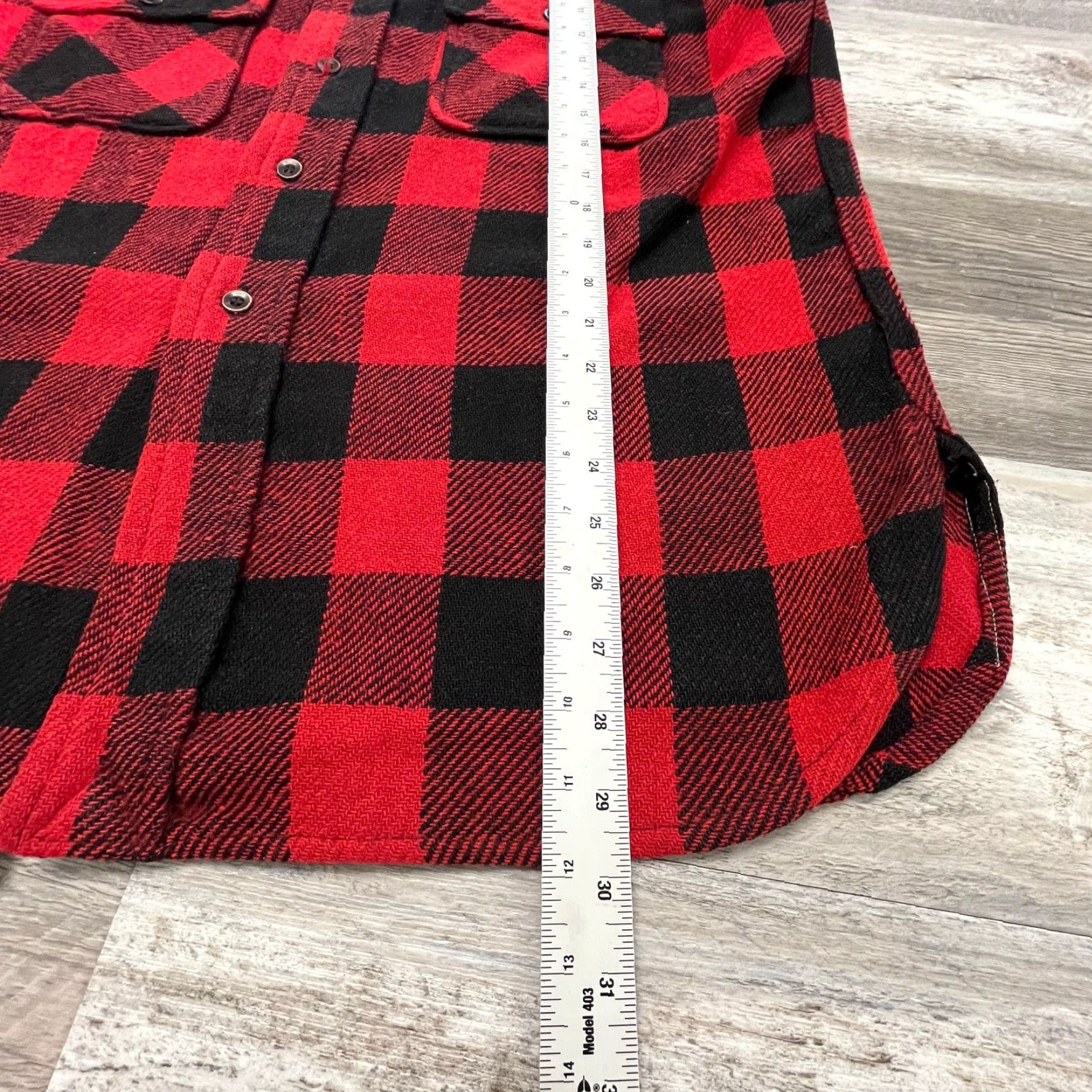 JCPenney VINTAGE Towncraft JCPenney Buffalo Men L Tartan Plaid Wool Flannel Jacket Shirts? Size US L / EU 52-54 / 3 - 6 Thumbnail