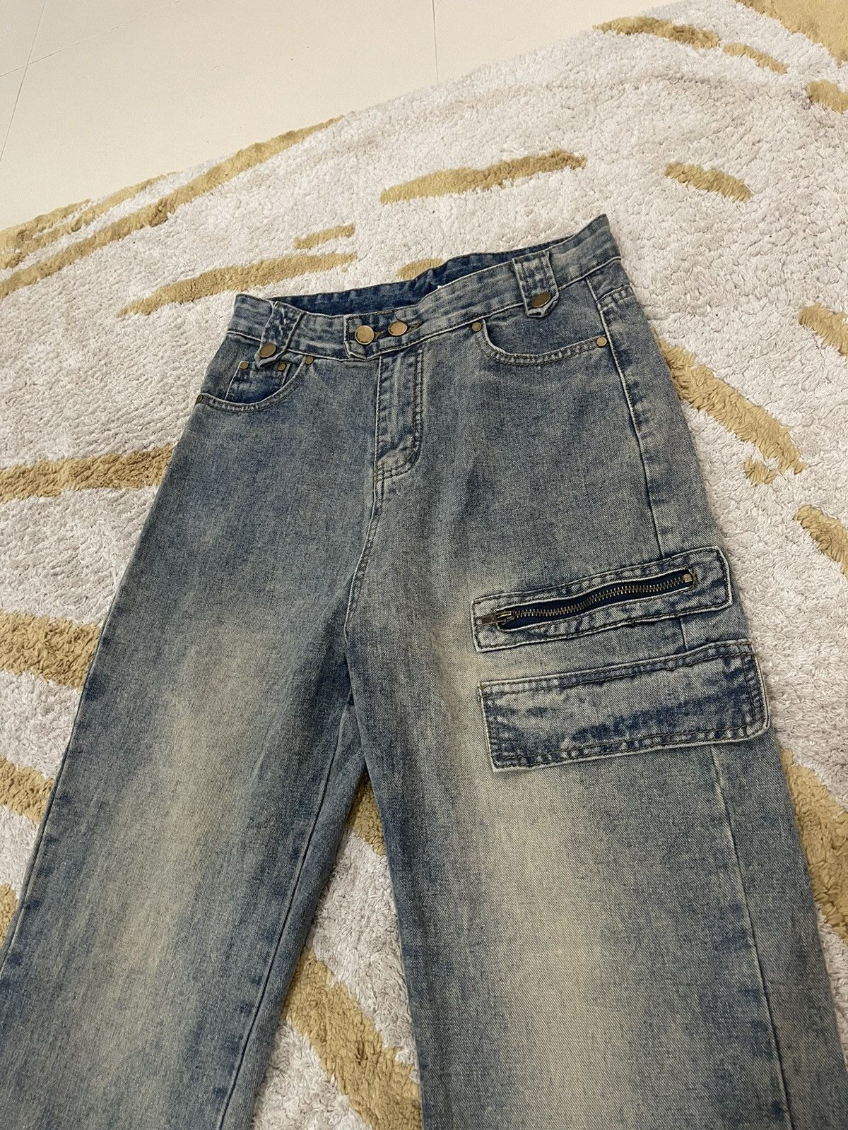 Japanese Brand ❌SUMMER SALE❌Flare Jeans Bootcut Denim Streetwear Fashion Size 29" - 4 Thumbnail