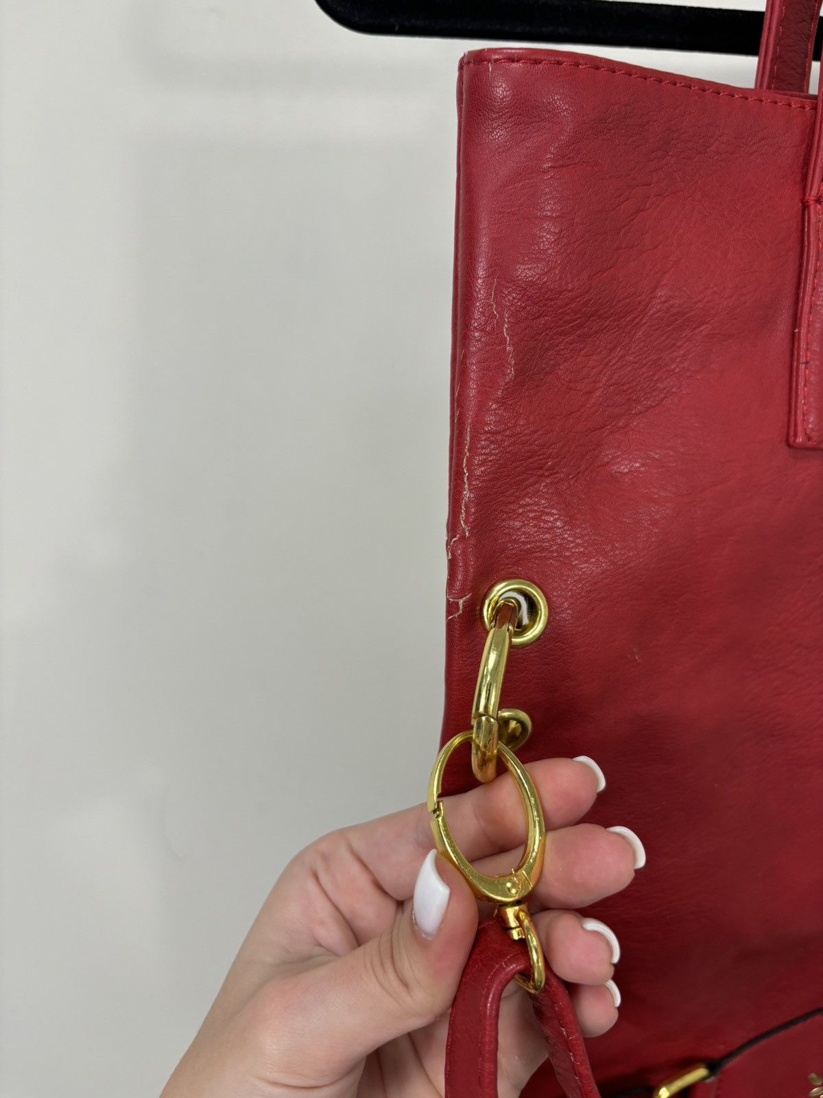 Mulberry Mulberry Rare Red Leather Crossbody Deep Tote Bag Size ONE SIZE - 10 Thumbnail
