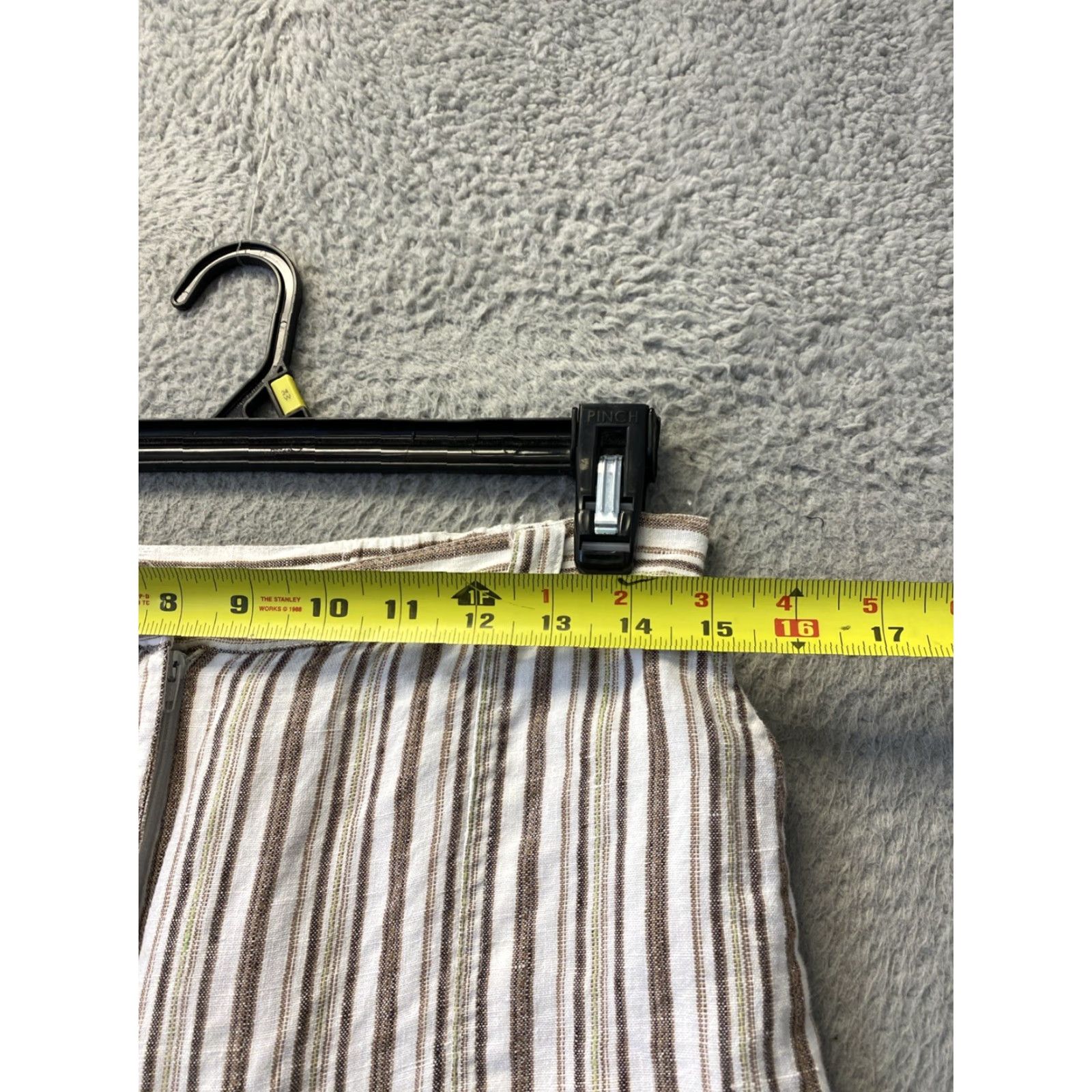 JM Collection JM Collection Linen Pants Women Cropped Wide Leg One Size Multicolor Button Trim Beach Bohemian Size 42" / US 20 - 3 Thumbnail