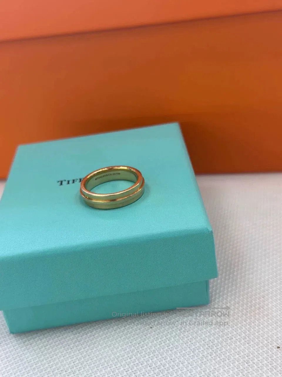 Tiffany & Co. Tiffany Men's Rose Gold Ring Size 21. Size ONE SIZE - 3 Thumbnail