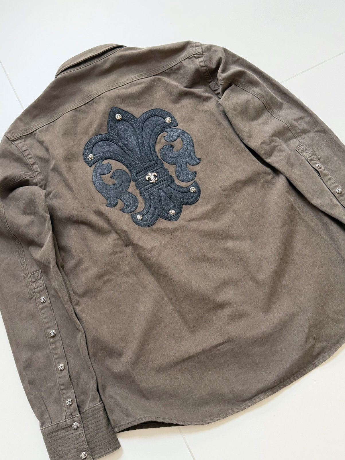 Chrome Hearts Chrome Hearts Fleur Patch Work Dog Jacket Size US L / EU 52-54 / 3 - 4 Thumbnail