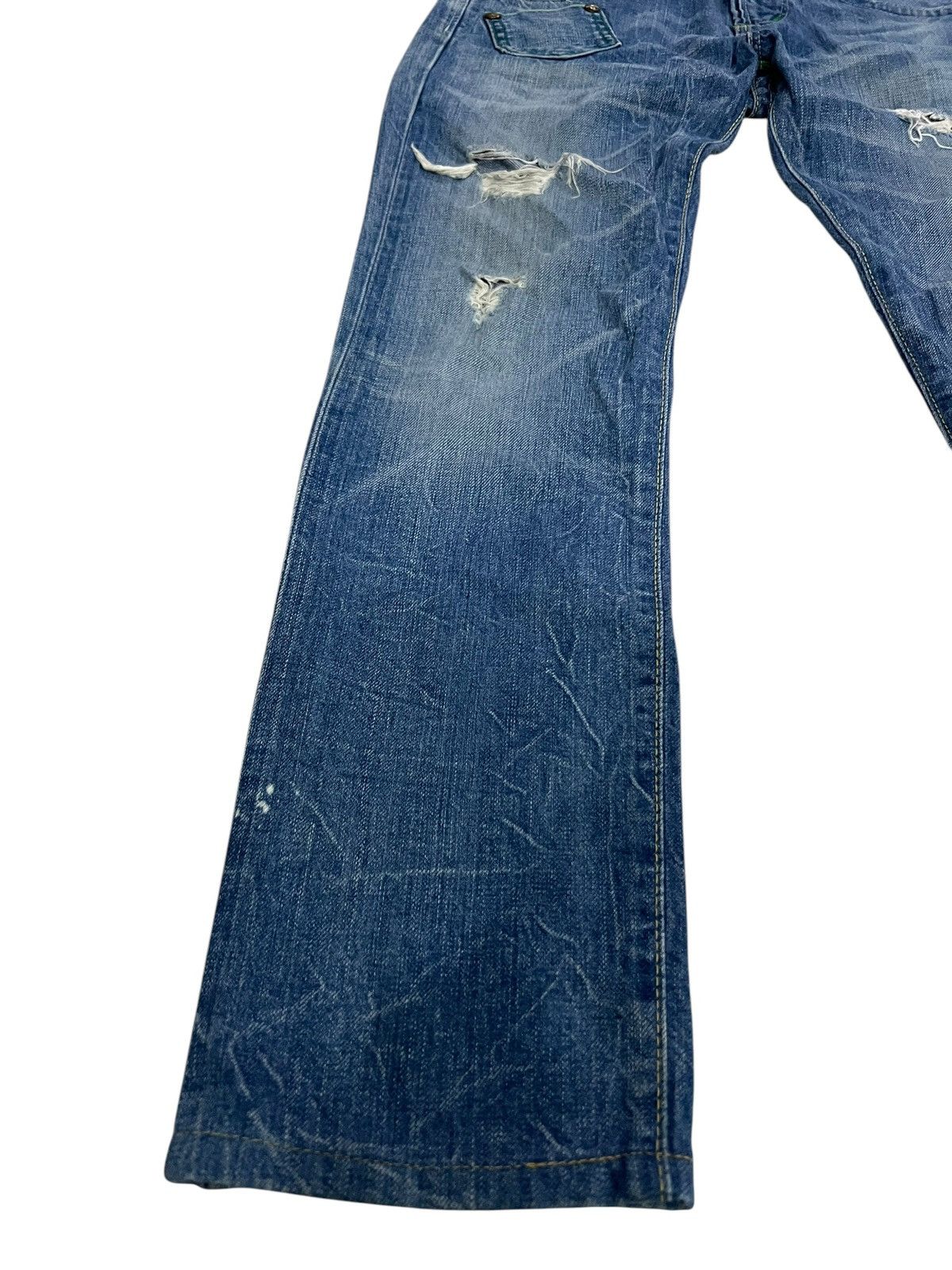 Edwin × If Six Was Nine 🌈Edwin Blue Trip Distressed Jean Japan Size US 30 / EU 46 - 3 Thumbnail