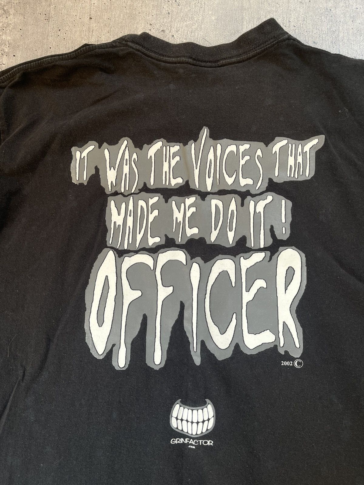 Vintage Vintage Grinfactor T-Shirt Black Size US L / EU 52-54 / 3 - 3 Thumbnail