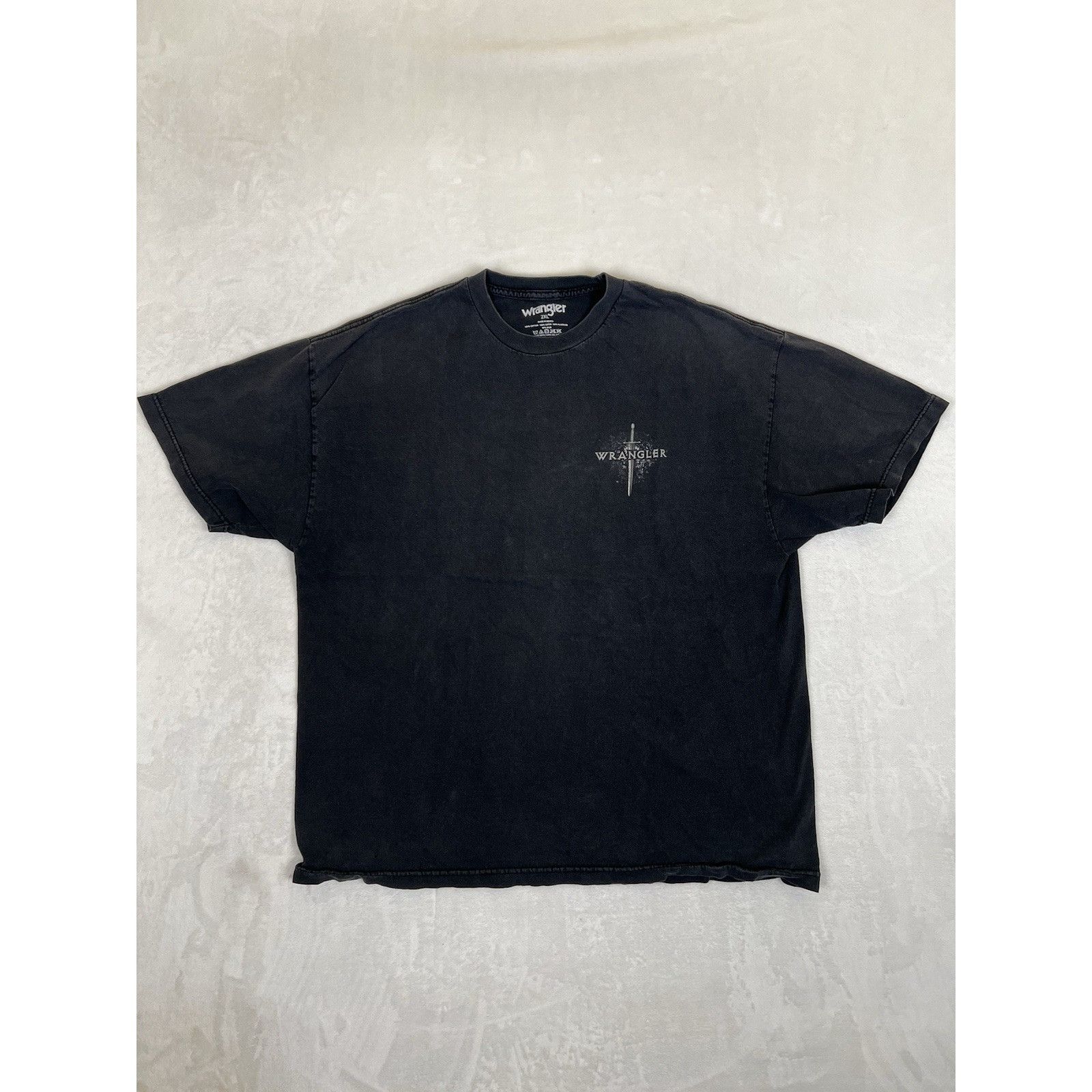 Wrangler Vintage Wrangler T-Shirt Size 2XL Biker Eagles Bull Y2K Blac Size US XXL / EU 58 / 5 - 2 Thumbnail
