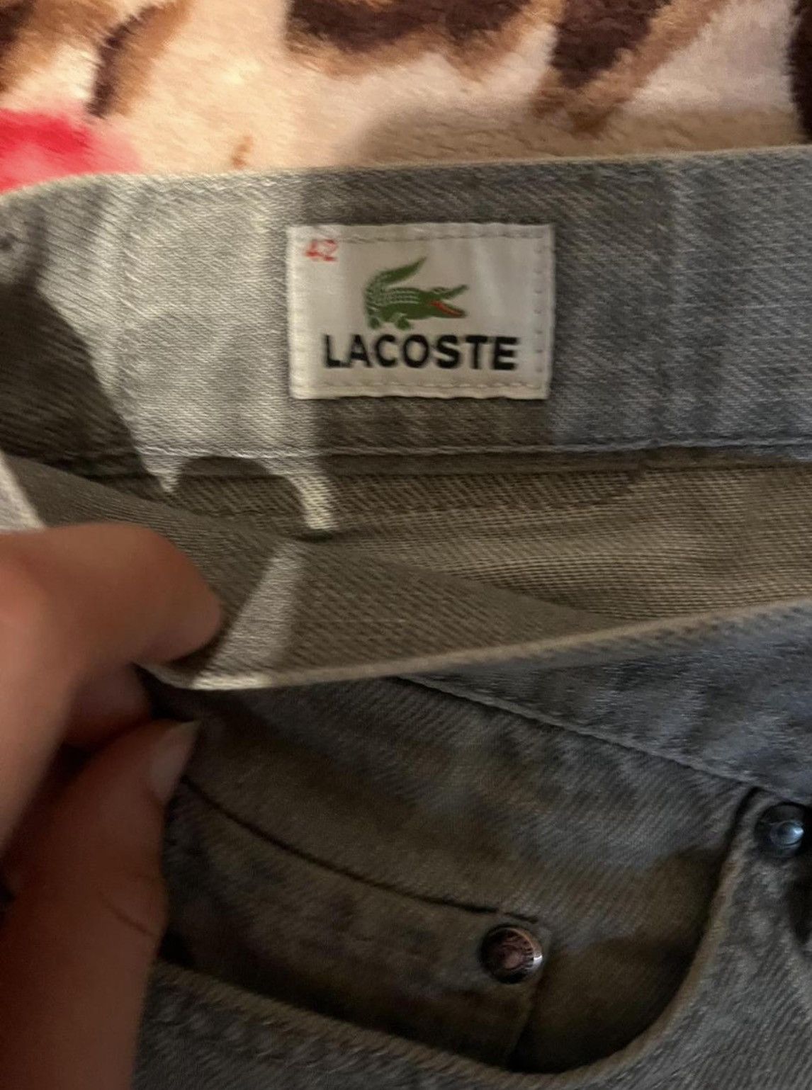 Lacoste Lacoste grey jeans Size US 34 / EU 50 - 4 Thumbnail