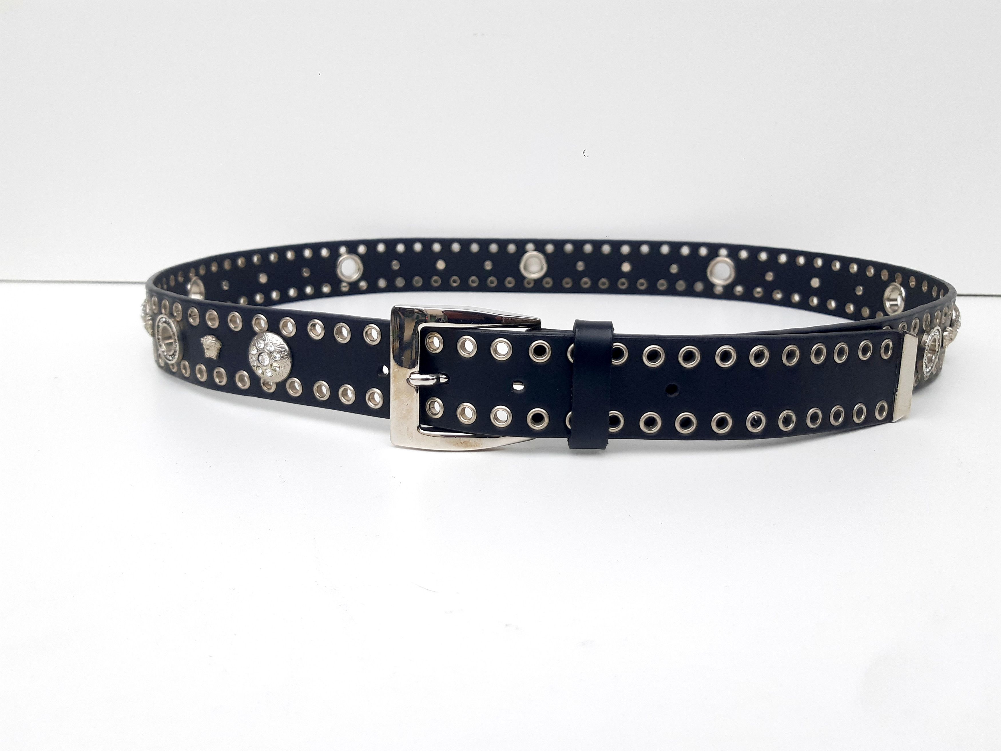 Versace Vintage VERSACE Italy 105/42 Men Belt Black Leather NEW Size 42 - 5 Thumbnail