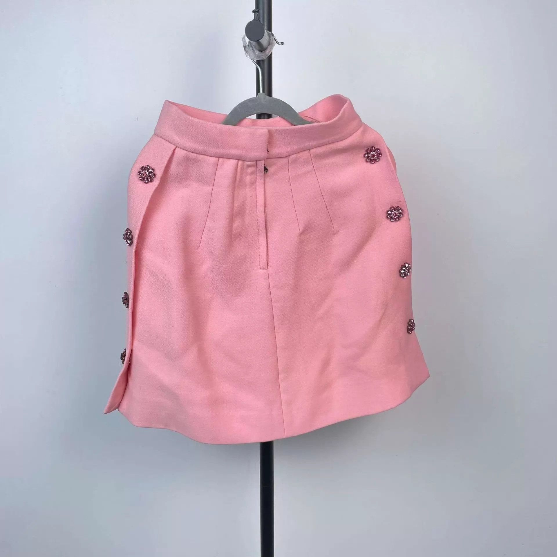 Dolce & Gabbana DG Women's Cotton Short Skirt Pink 42 Size 28" / US 6 / IT 42 - 2 Thumbnail