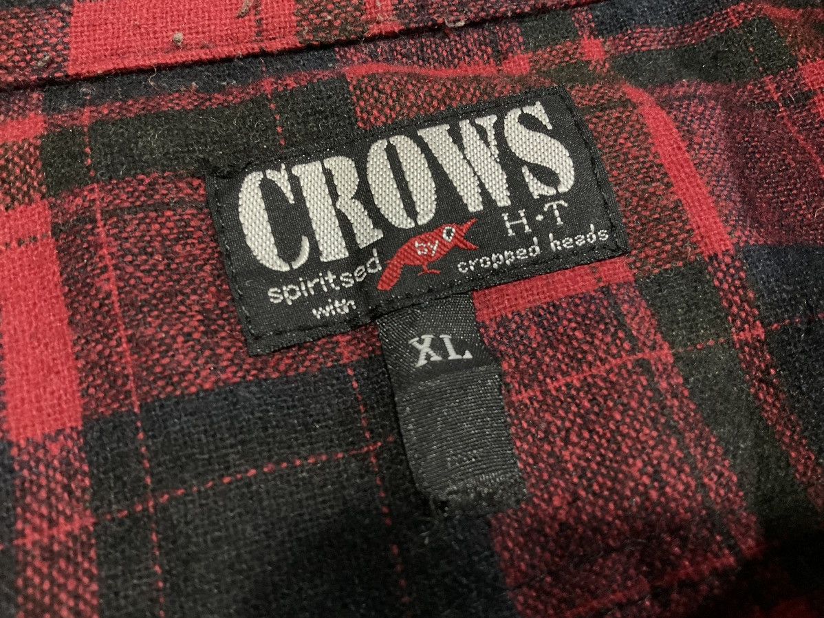 Hysteric Glamour × Japanese Brand × Seditionaries 🔥Sick Y2K Vintage Crows Flannel Shirt TFOA KKK Size US XL / EU 56 / 4 - 7 Thumbnail