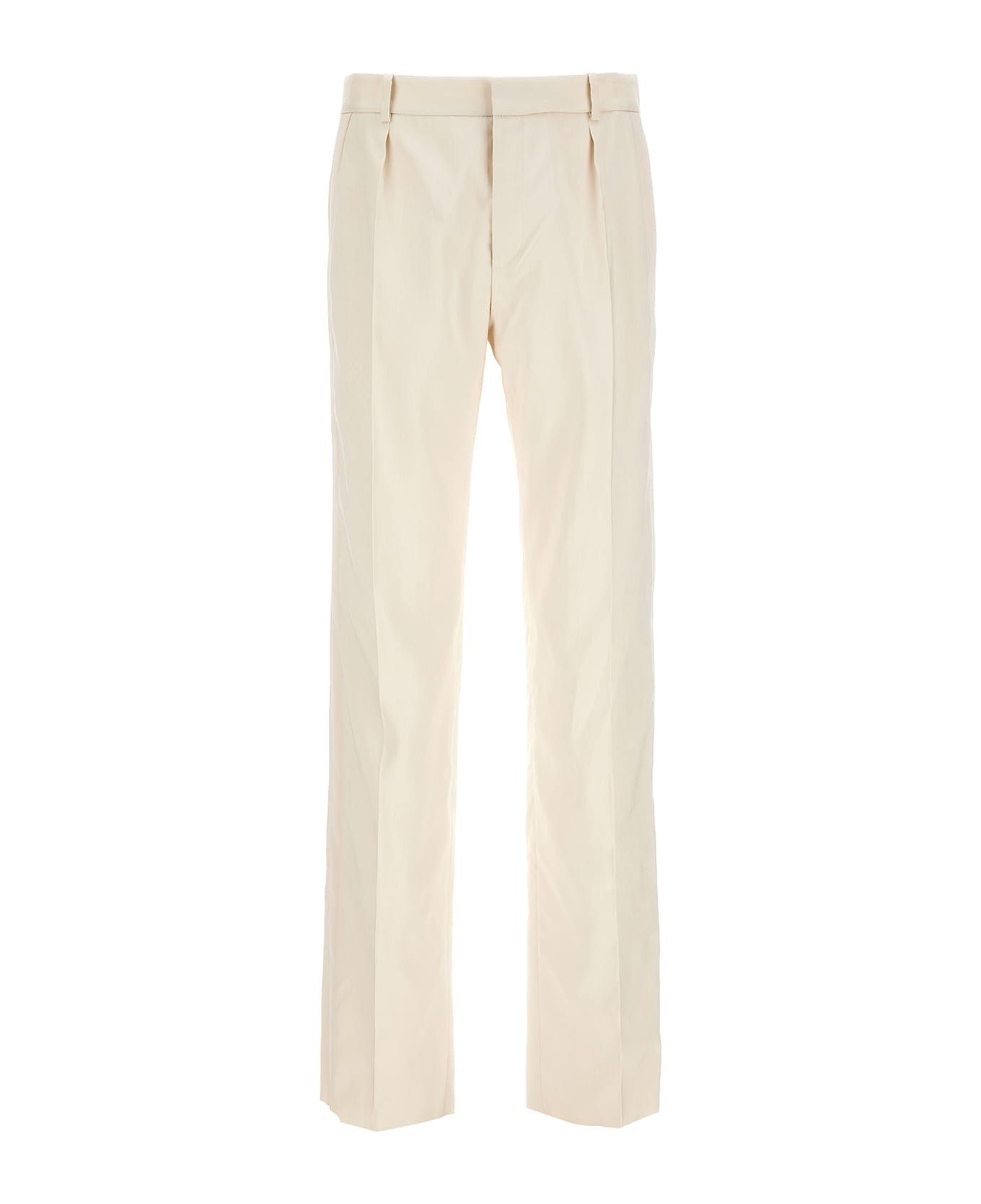 Saint Laurent Paris straight tuxedo pants in silk Size US 36 / EU 52 - 1 Thumbnail