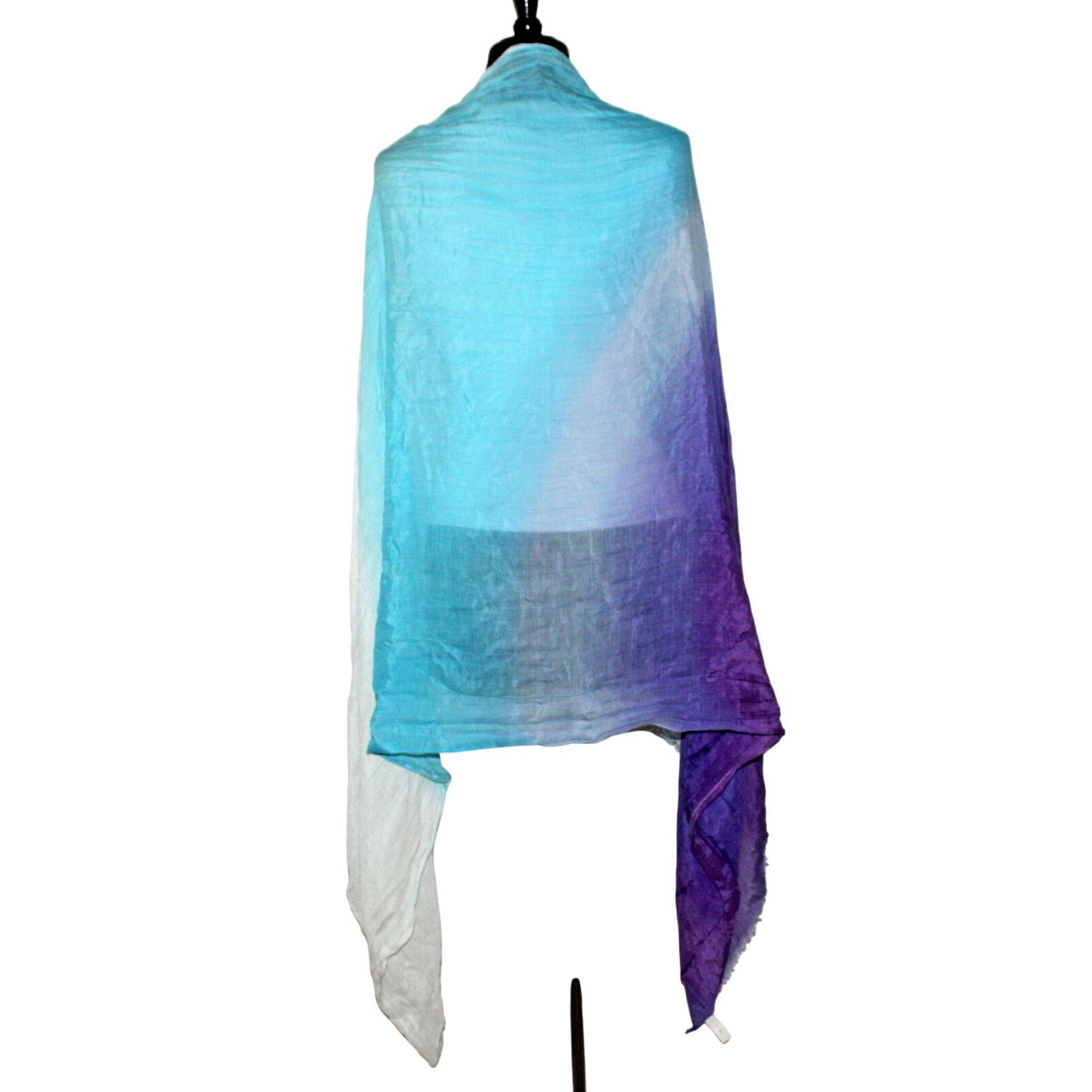 Paul Smith PAUL SMITH Colorful Scarf Shawl Silk Cotton Blend 40" x 70" Size ONE SIZE - 2 Thumbnail