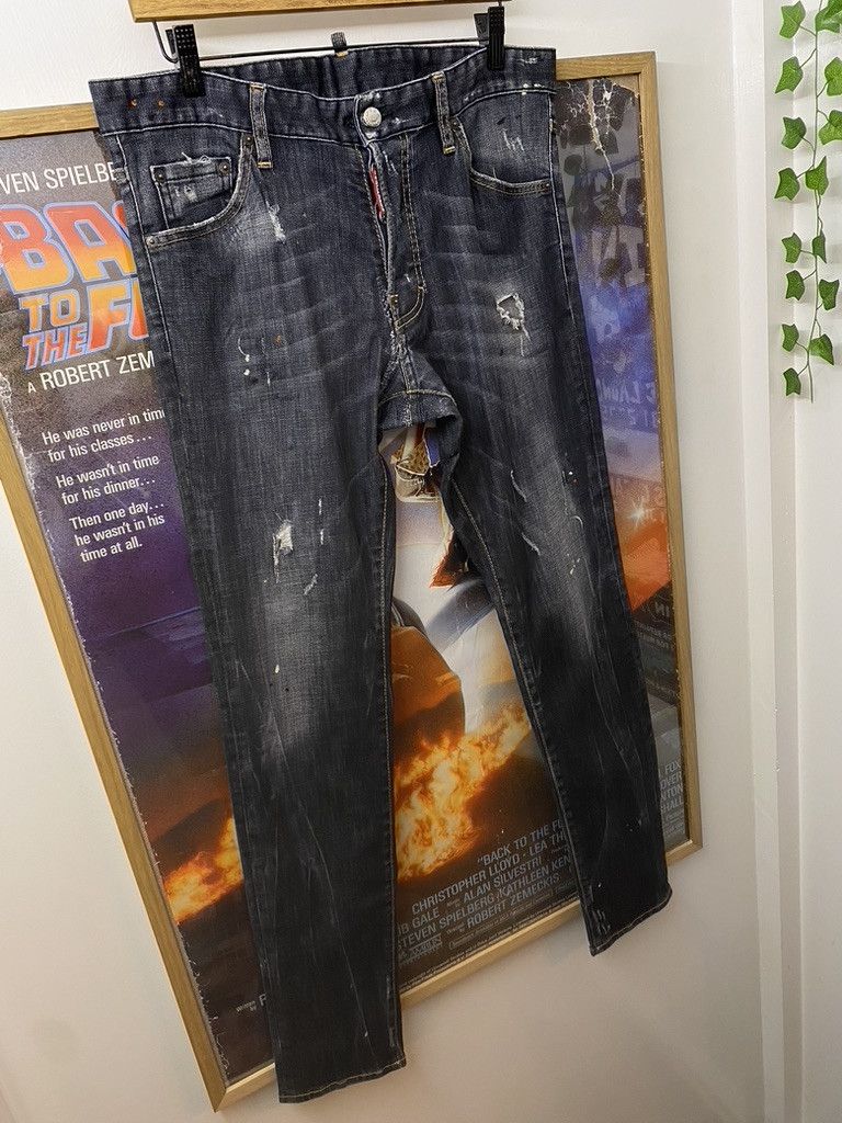 Dsquared2 SS15 Dsquared² Distressed Paint Splattered CG Denim Jeans Size US 32 / EU 48 - 6 Thumbnail