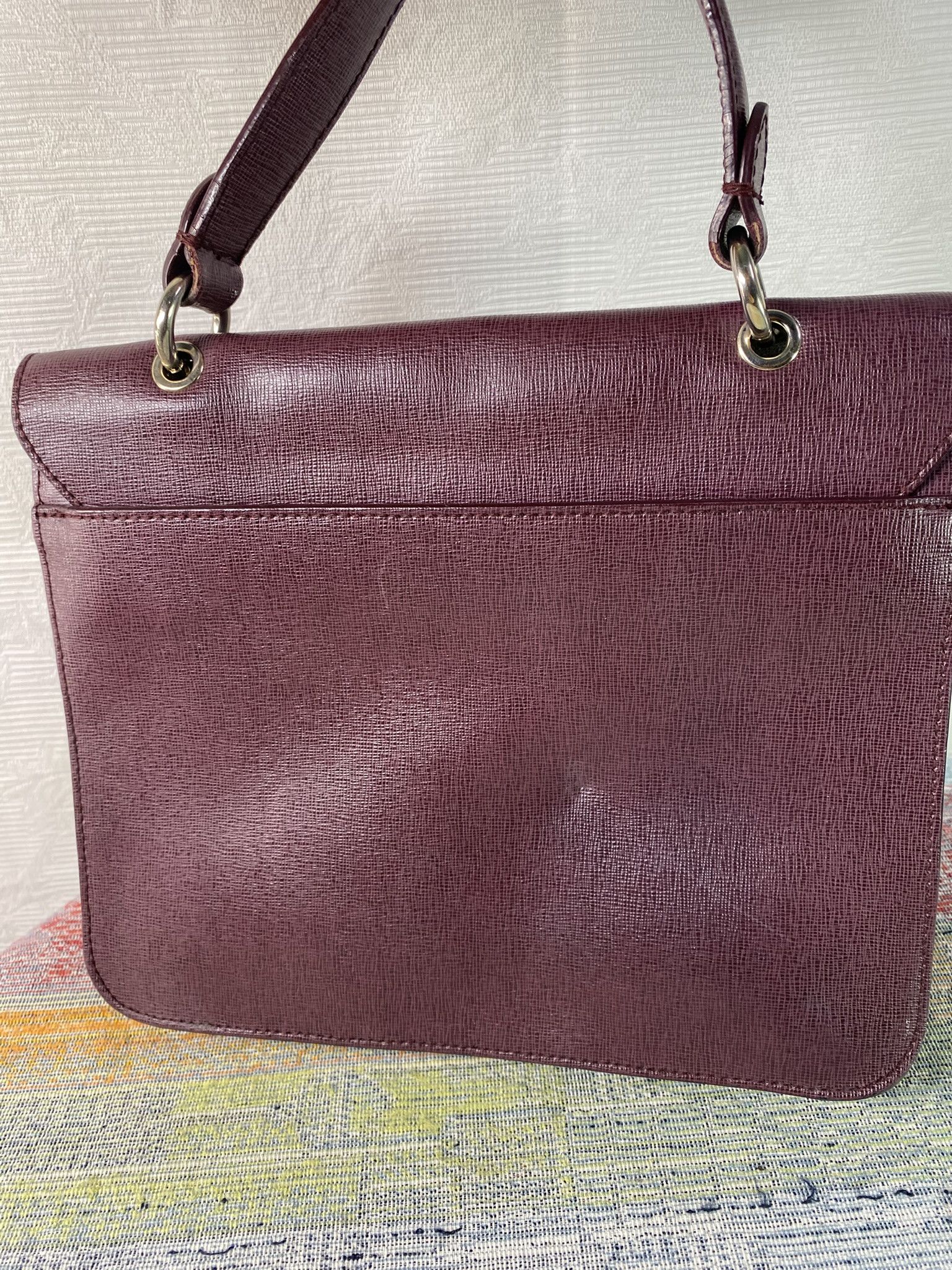 Furla FURLA Metropolis M Burgundy Leather Top Handle Bag Size ONE SIZE - 2 Thumbnail