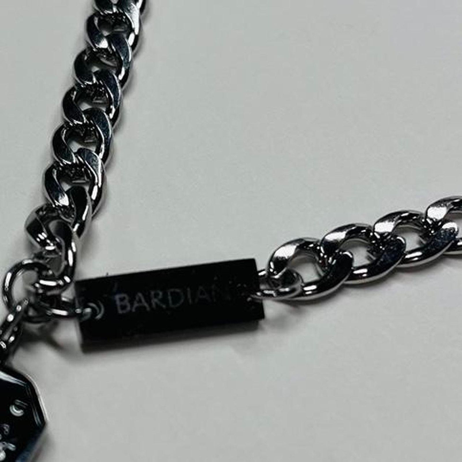 Vintage Sterling silver good luck pendant Cuban link necklace Size ONE SIZE - 5 Thumbnail