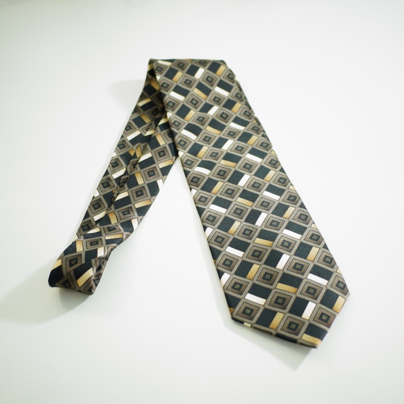 Alexander Julian Alexander Julian Colours Black Beige Tan Geometric Print Wid Size ONE SIZE - 6 Thumbnail