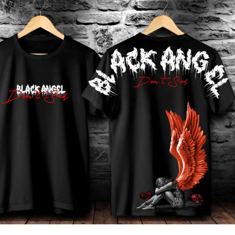 Other BLACK ANGEL men's women's casual t-shirt Size US XL / EU 56 / 4 - 2 Thumbnail