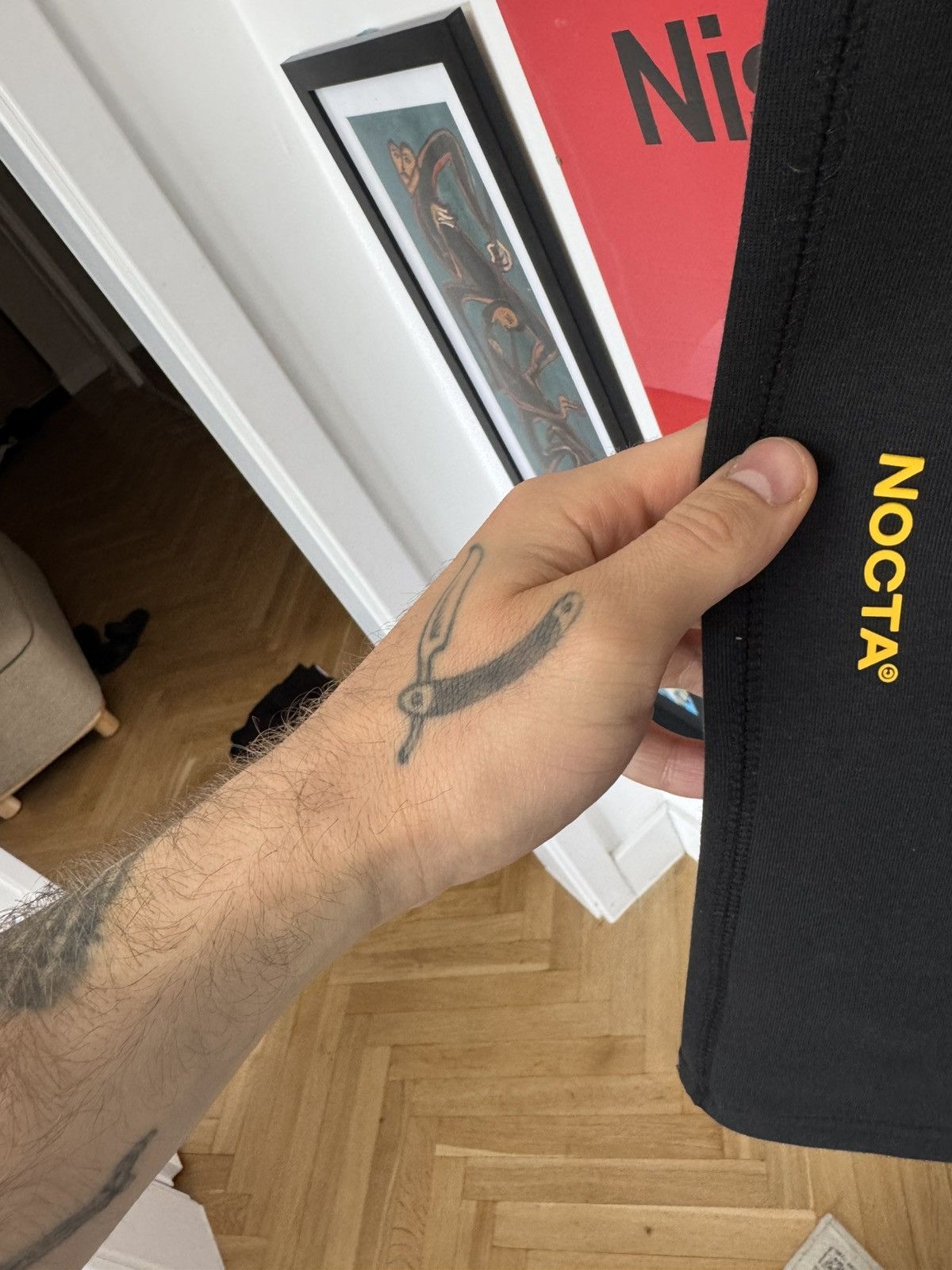 NOCTA × Nike Nike Nocta Sweatpants Black Yellow Drake Joggers Hype Rare Size US 29 - 5 Thumbnail