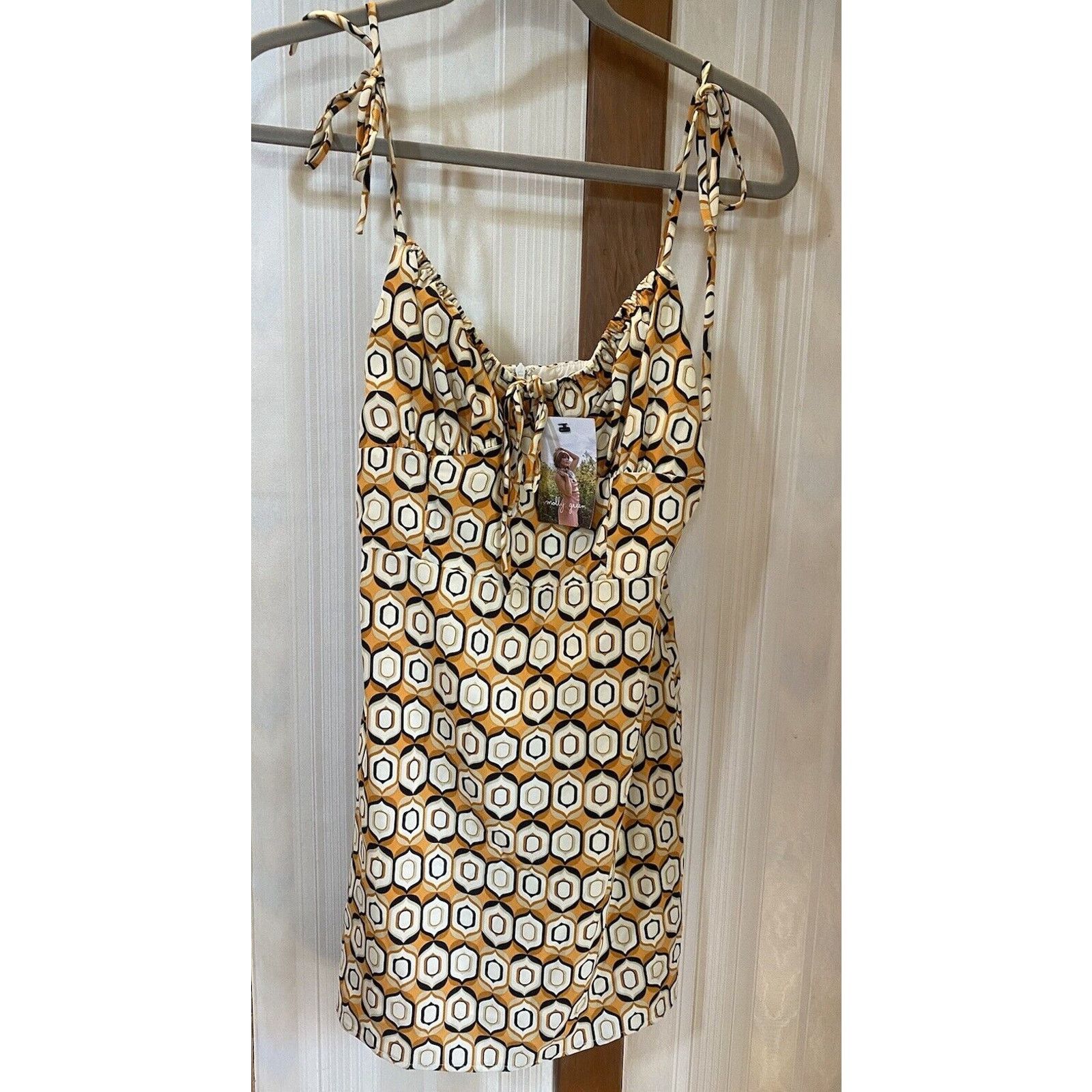 Other NWT Bianca Molly Green Geometric Mini Dress Women’s Medium Size M / US 6-8 / IT 42-44 - 2 Thumbnail