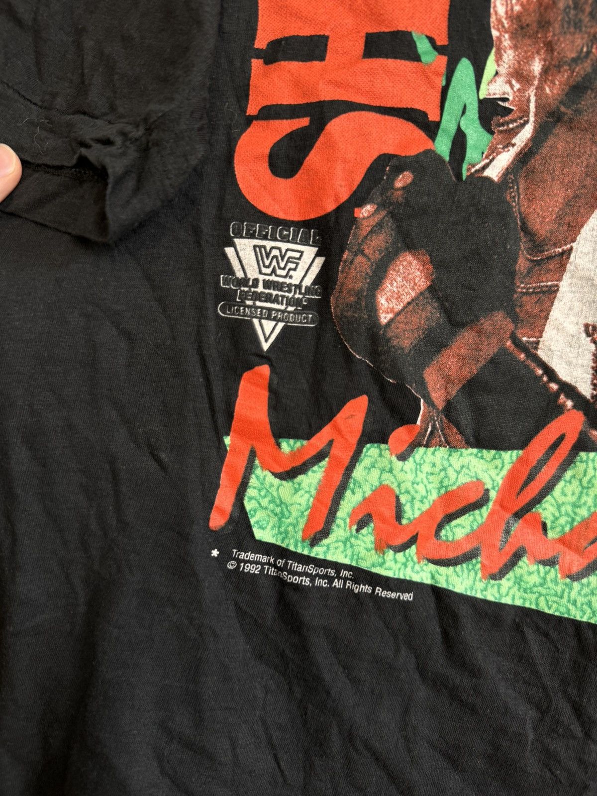Vintage Vintage 1992 WWE WWF Shawn Michaels Grail 90s XL Vintage Tee Size US XL / EU 56 / 4 - 3 Thumbnail