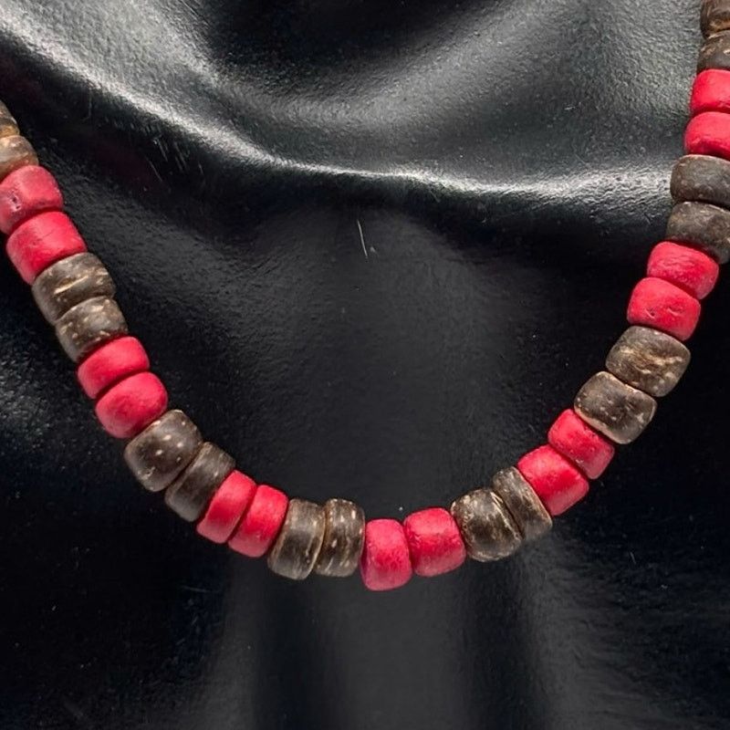 Other Red & Brown Beaded Necklace Size ONE SIZE - 2 Thumbnail