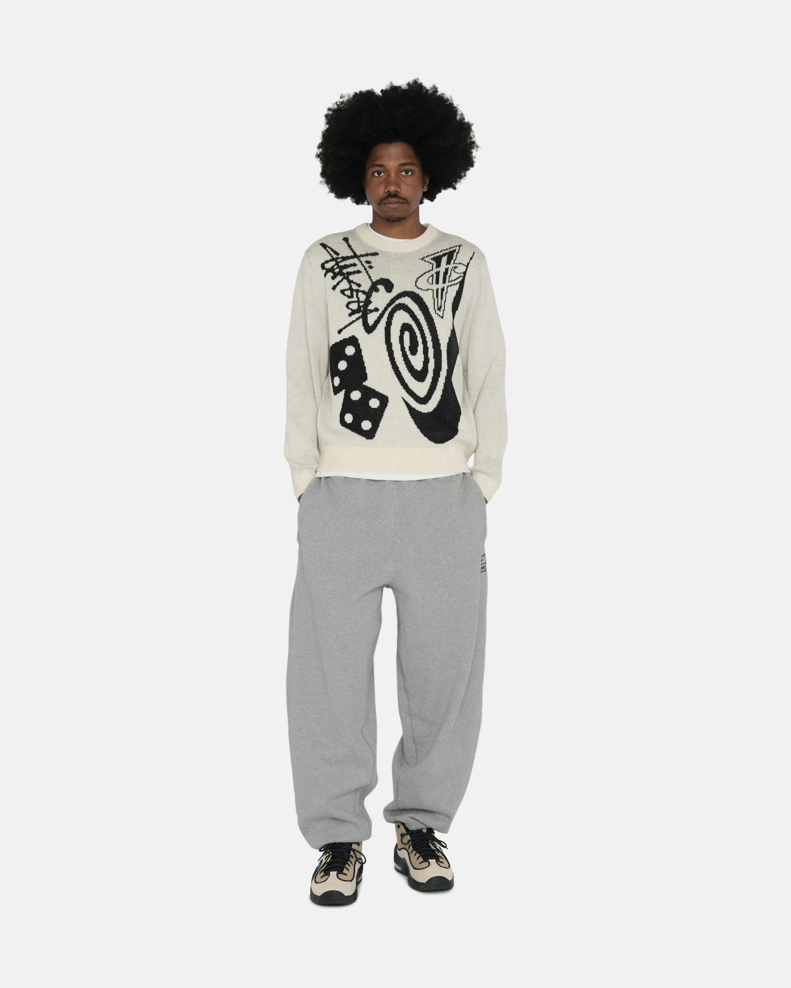 Nike × Stussy XS Nike Stussy Fleece Sweatpants Grey FW25 Fleece joggers Size US 30 / EU 46 - 18 Thumbnail