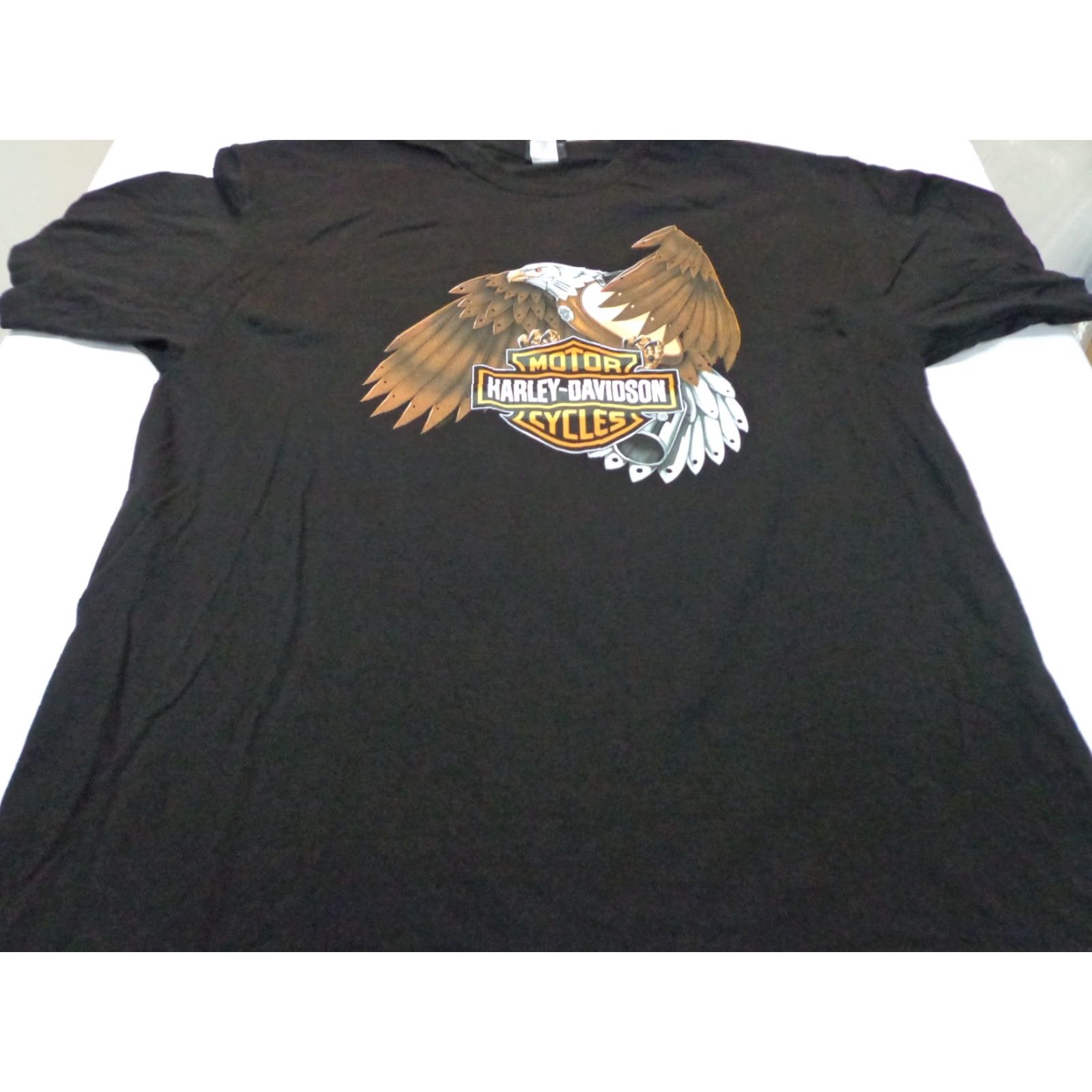 Harley Davidson Harley-Davidson T Shirt Fort Lauderdale Florida Alligator Alley Motorcycle Size XL Black Cotton Crew Neck Short Sleeve Mens Modern Regular Fit Size US XL / EU 56 / 4 - 3 Thumbnail