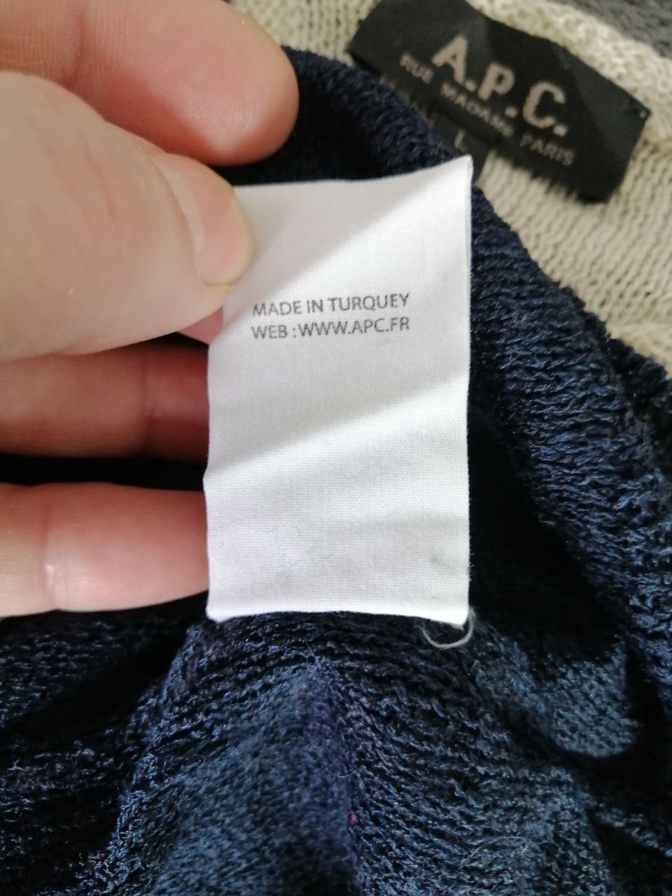 A.P.C. Women's Linen Jumper APC Rue Madame Paris Size L / US 10 / IT 46 - 6 Thumbnail