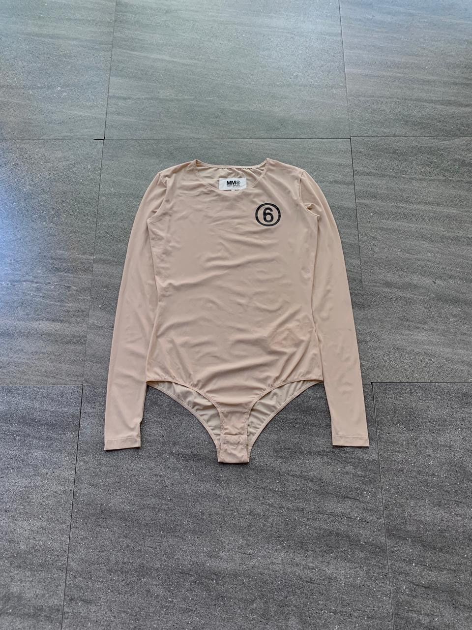 Maison Margiela FREE TAX! Ls MM6 Logo Bodysuit Size S / US 4 / IT 40 - 1 Thumbnail