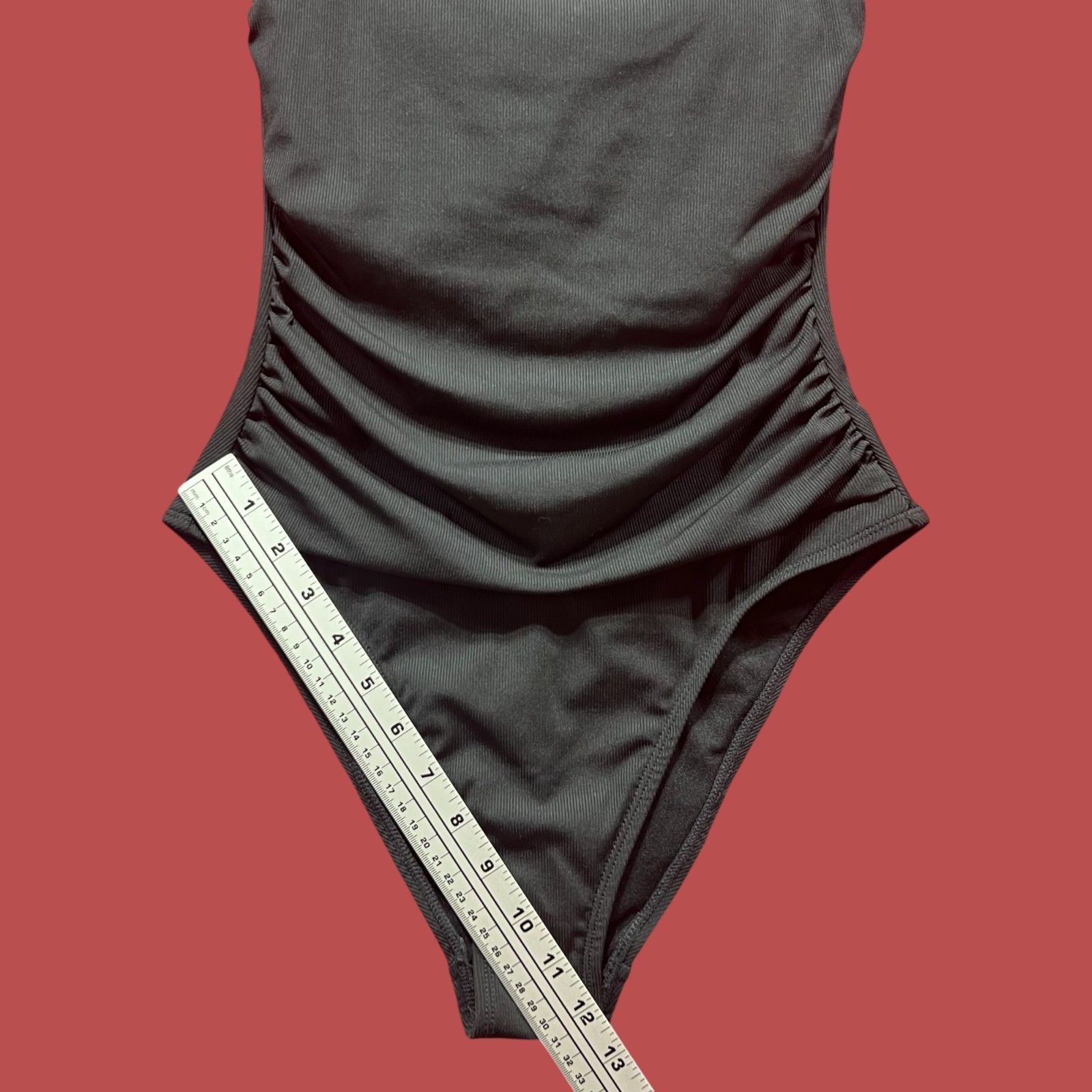 Other Shade & Shore - Women's Shirred Ribbed Bandeau Cheeky One Pi Size ONE SIZE - 9 Thumbnail