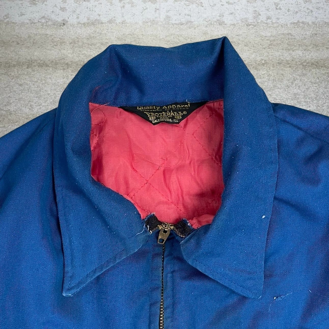 Vintage True Vintage Coveralls 70s Blue Canvas Quilt Lined Zip Up Size US 44 / EU 60 - 3 Thumbnail