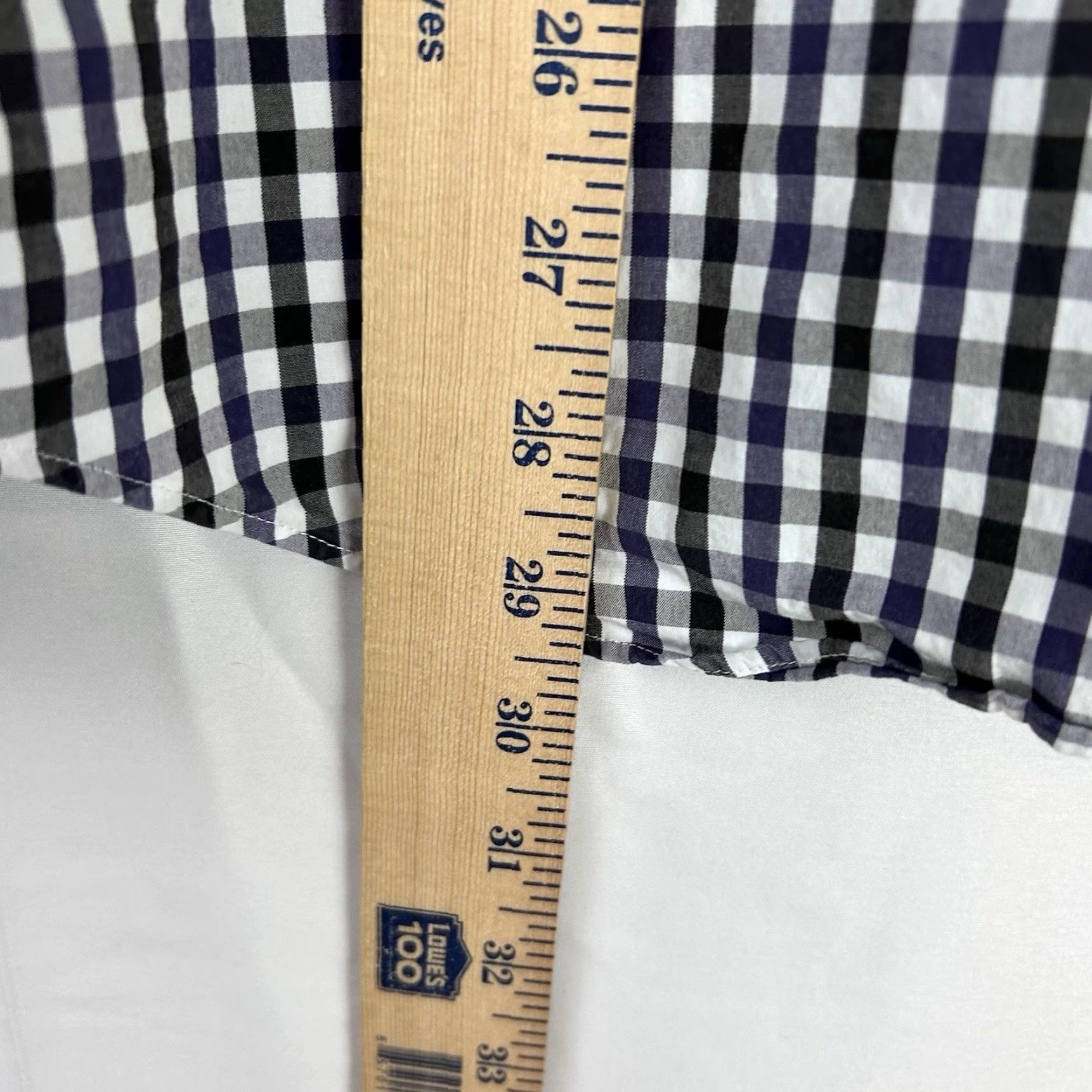 Todd Snyder VINTAGE Todd Snyder Shirt Mens 17-34/35 Purple Black Button-Down Check Gingham Cotton Regular Long Sleeve Mens Size US XL / EU 56 / 4 - 7 Thumbnail