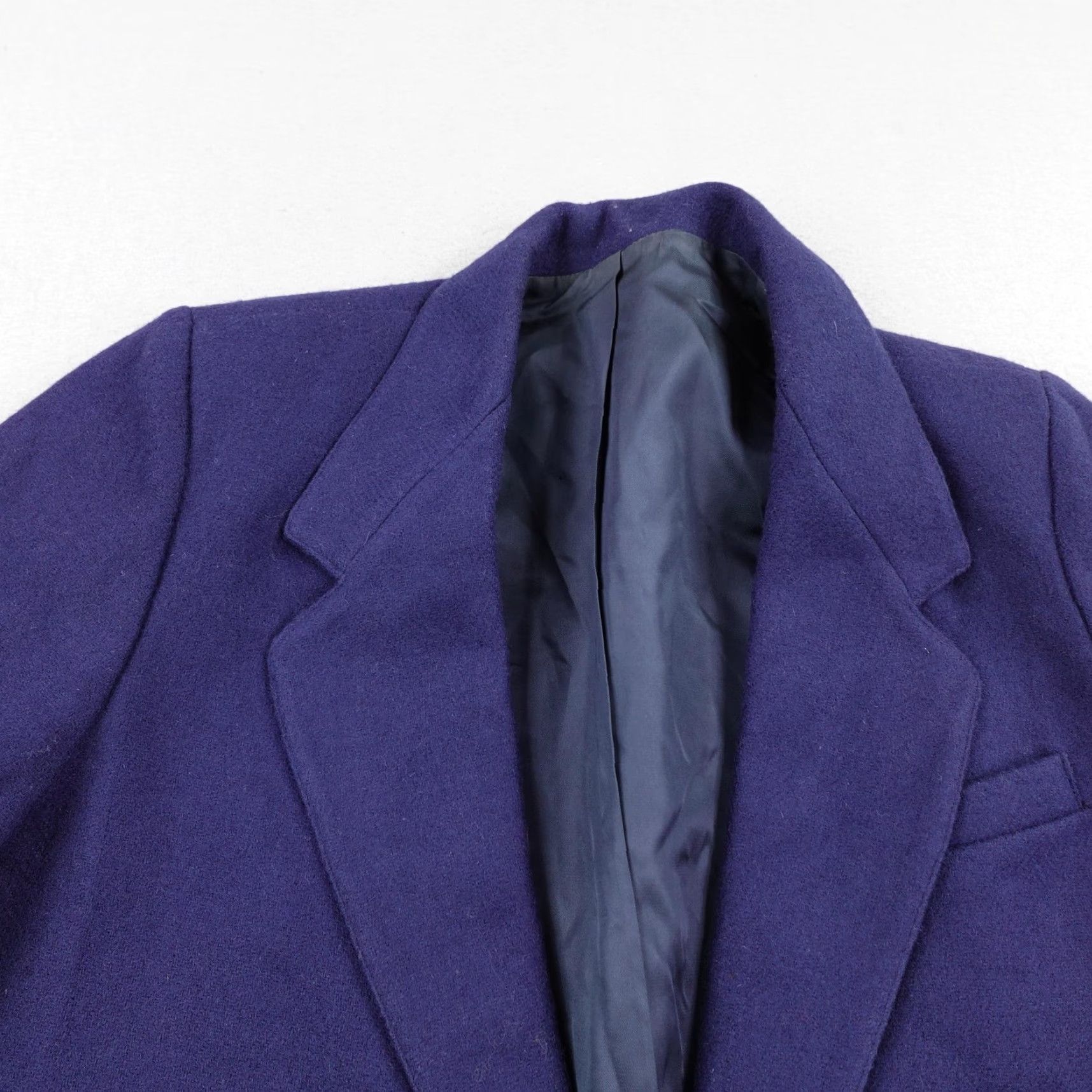 Lands' End VINTAGE Lands End Jacket Womens 18 Blue Lined Blazer Sport Coat Wool USA Made Size XXL / US 16-18 / IT 52-54 - 2 Thumbnail