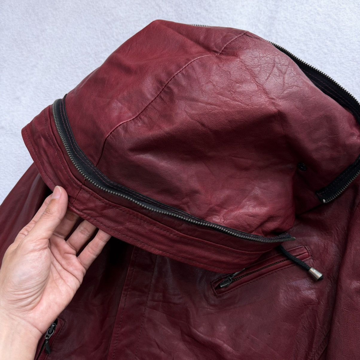 Katharine Hamnett London 2000s Katharine Hamnett "Alien Asymmetrical Goat Skin Jacket Size US M / EU 48-50 / 2 - 9 Thumbnail