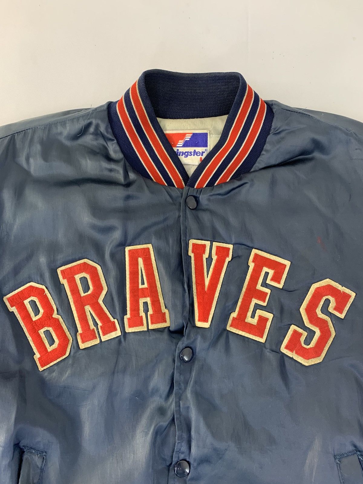 Swingster Swingster Braves Usa Varsity Bomber Jacket Padded Size US L / EU 52-54 / 3 - 2 Thumbnail