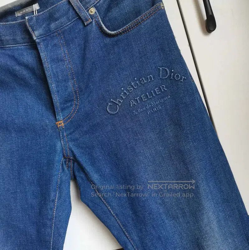 Dior Dior Blue Cotton Embroidered Jeans for Women . Size 28" / US 6 / IT 42 - 4 Thumbnail